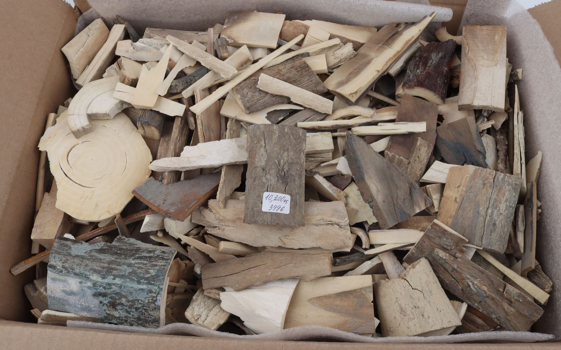 Raw mammoth ivory offcuts