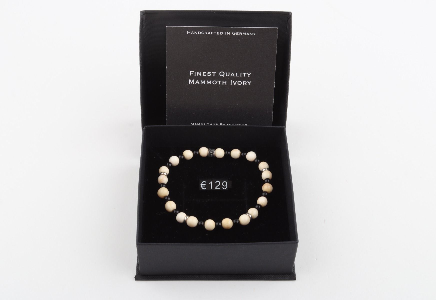 Mammoth Ivory & Agate Stacking Bracelet