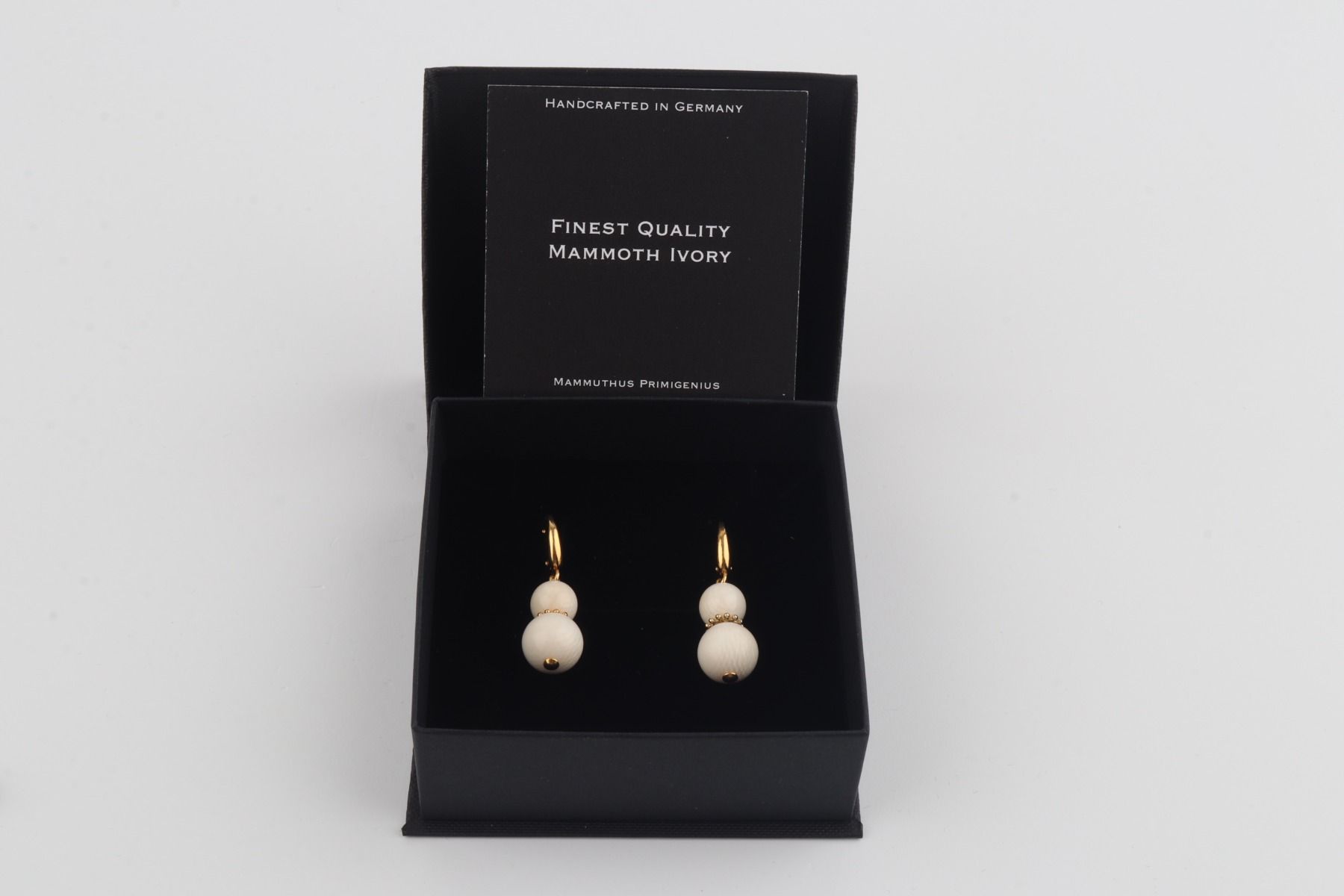 Minimalist Mammoth Ivory Drop Earrings