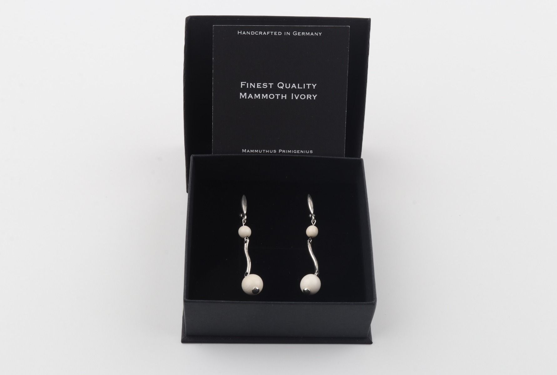 Wave Mammoth Ivory Earrings