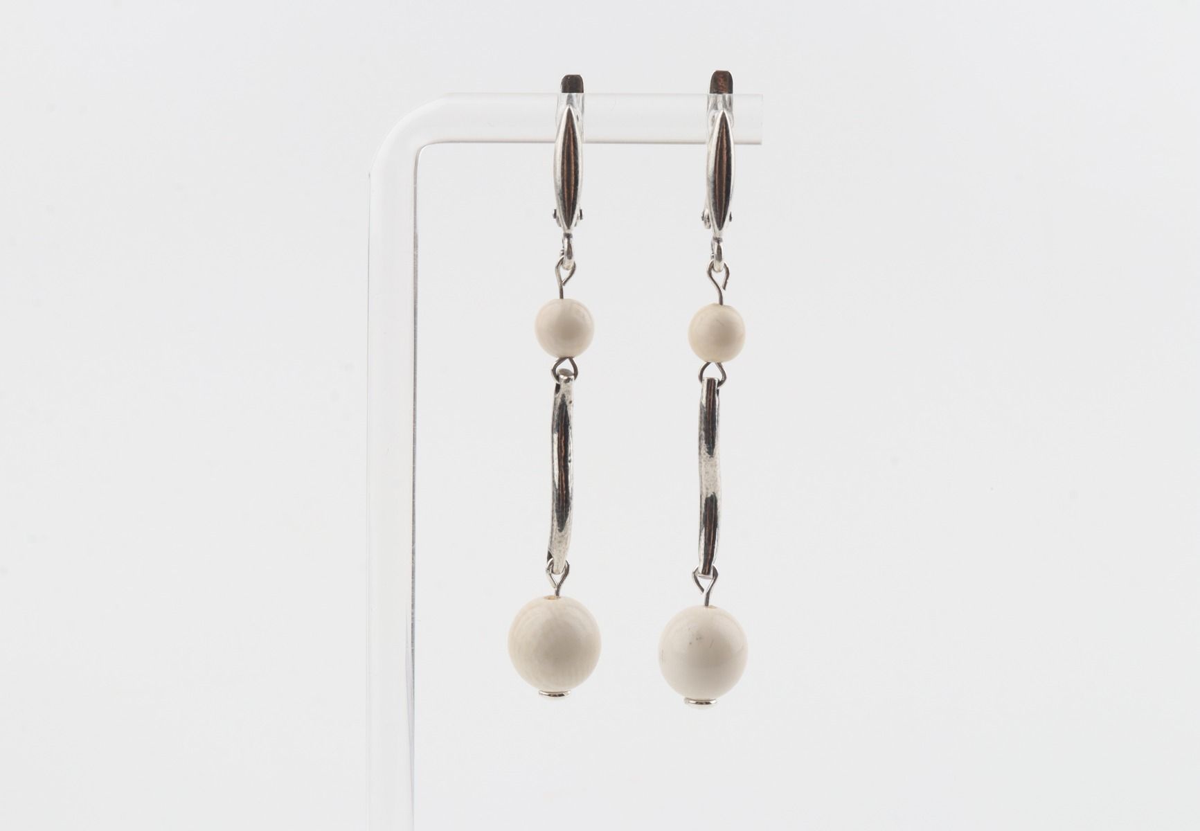 Wave Mammoth Ivory Earrings