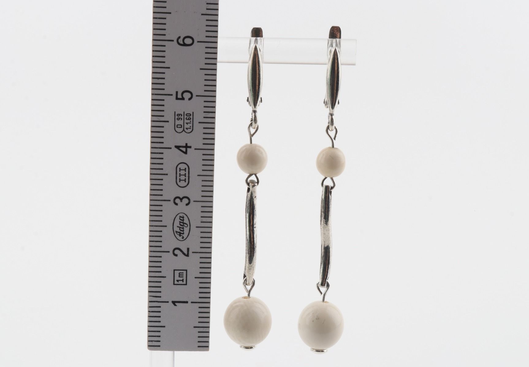 Wave Mammoth Ivory Earrings