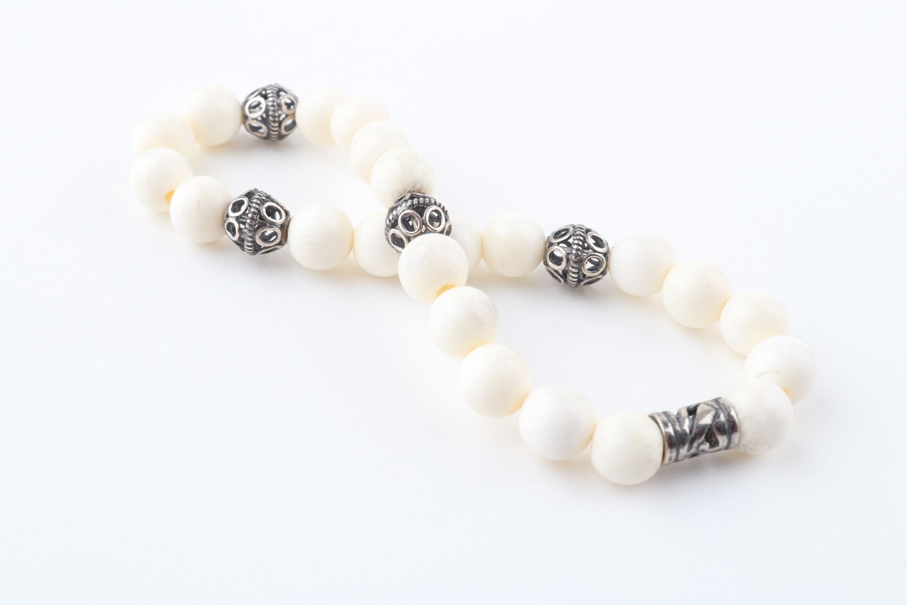 Mammoth Ivory & Sterling Silver Bracelet