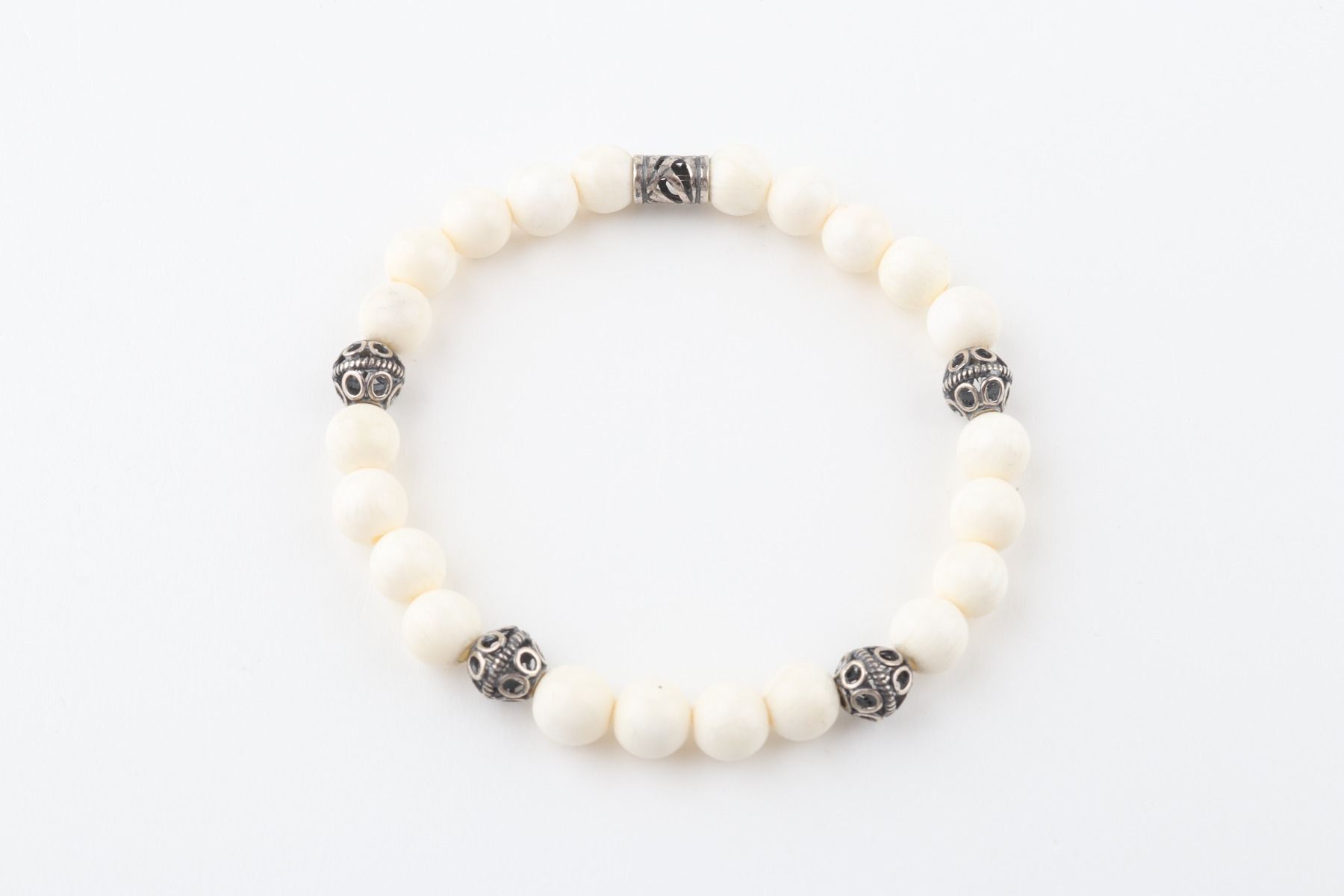 Mammoth Ivory & Sterling Silver Bracelet
