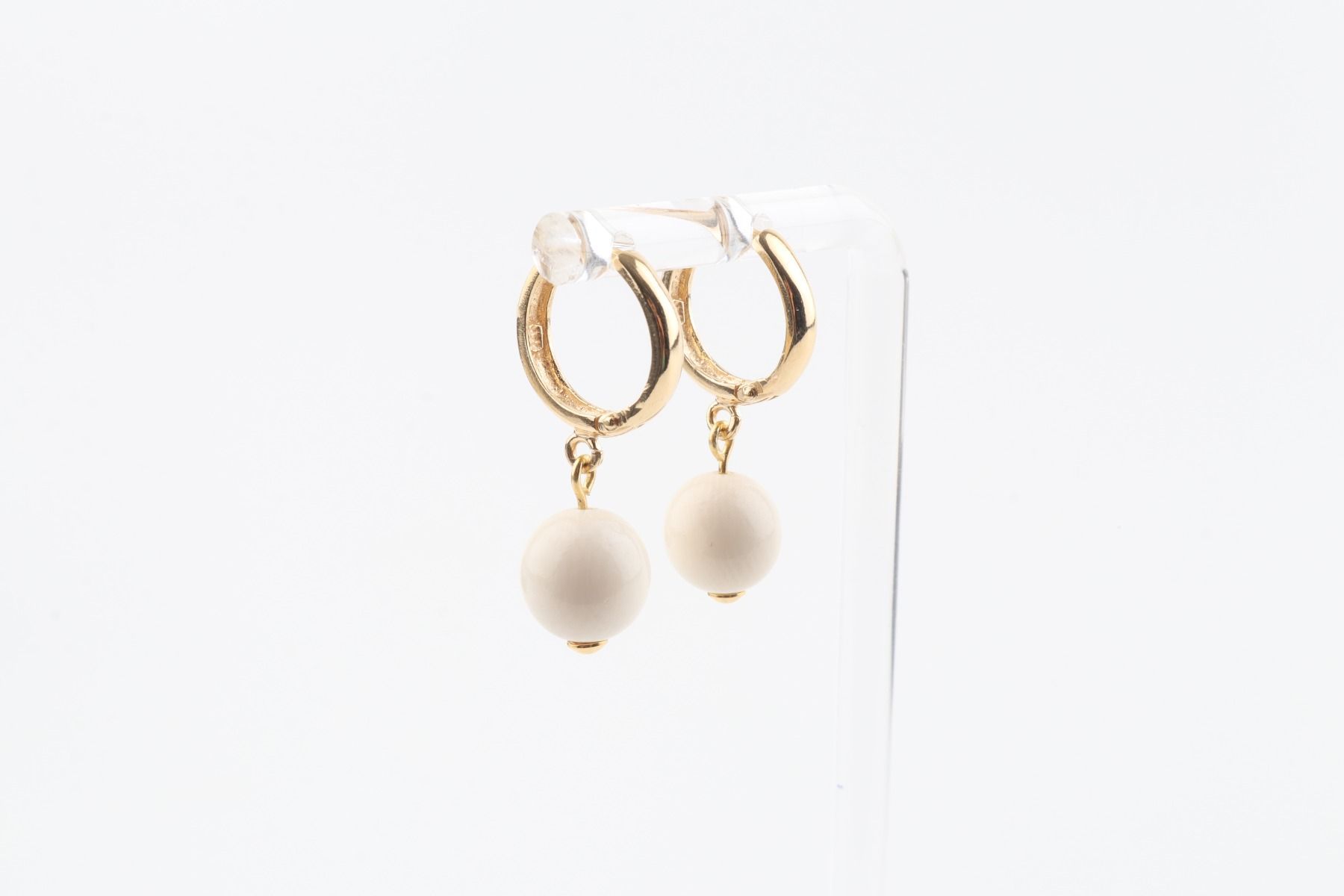 Mammoth Ivory Hoop Earrings 