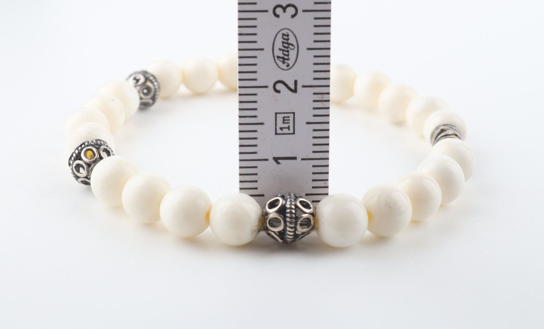 Mammoth Ivory & Sterling Silver Bracelet