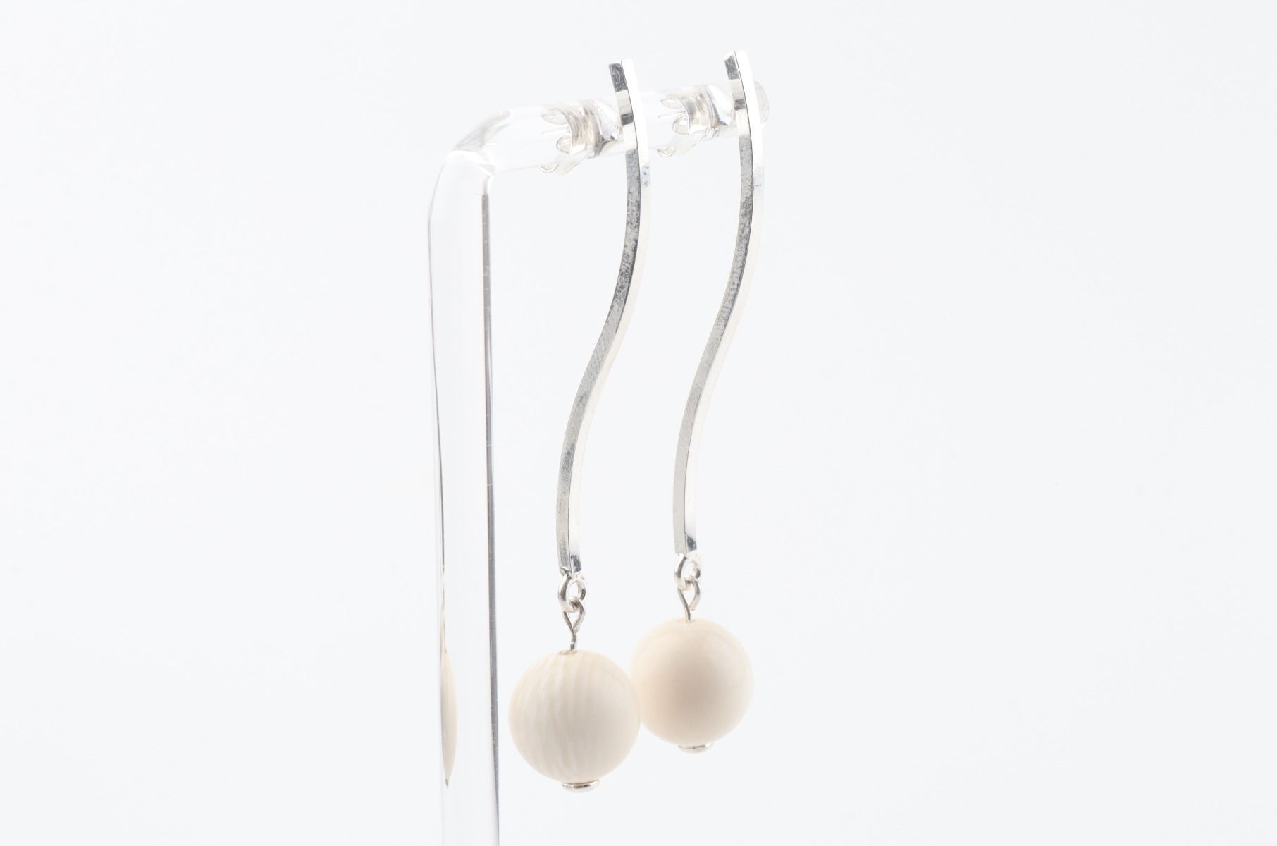 The Wave Mammoth Ivory Earrings