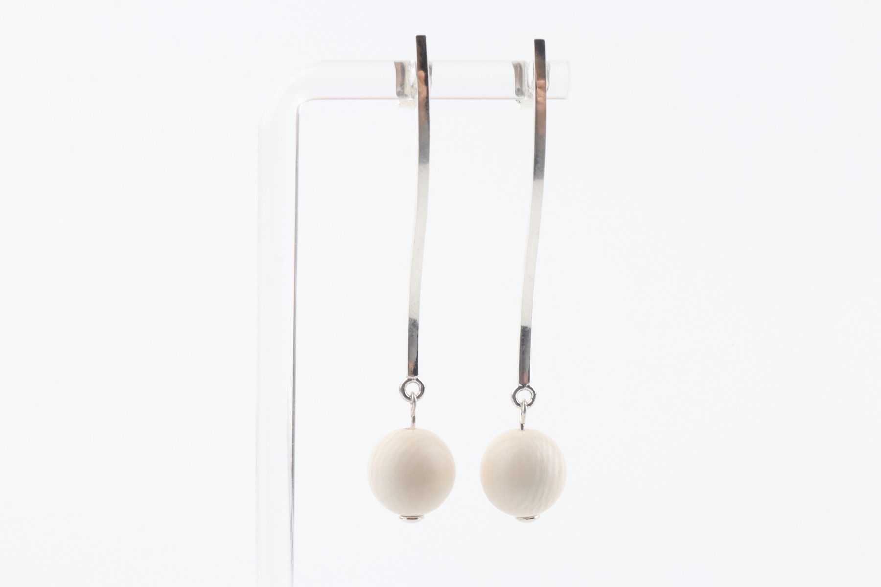 The Wave Mammoth Ivory Earrings