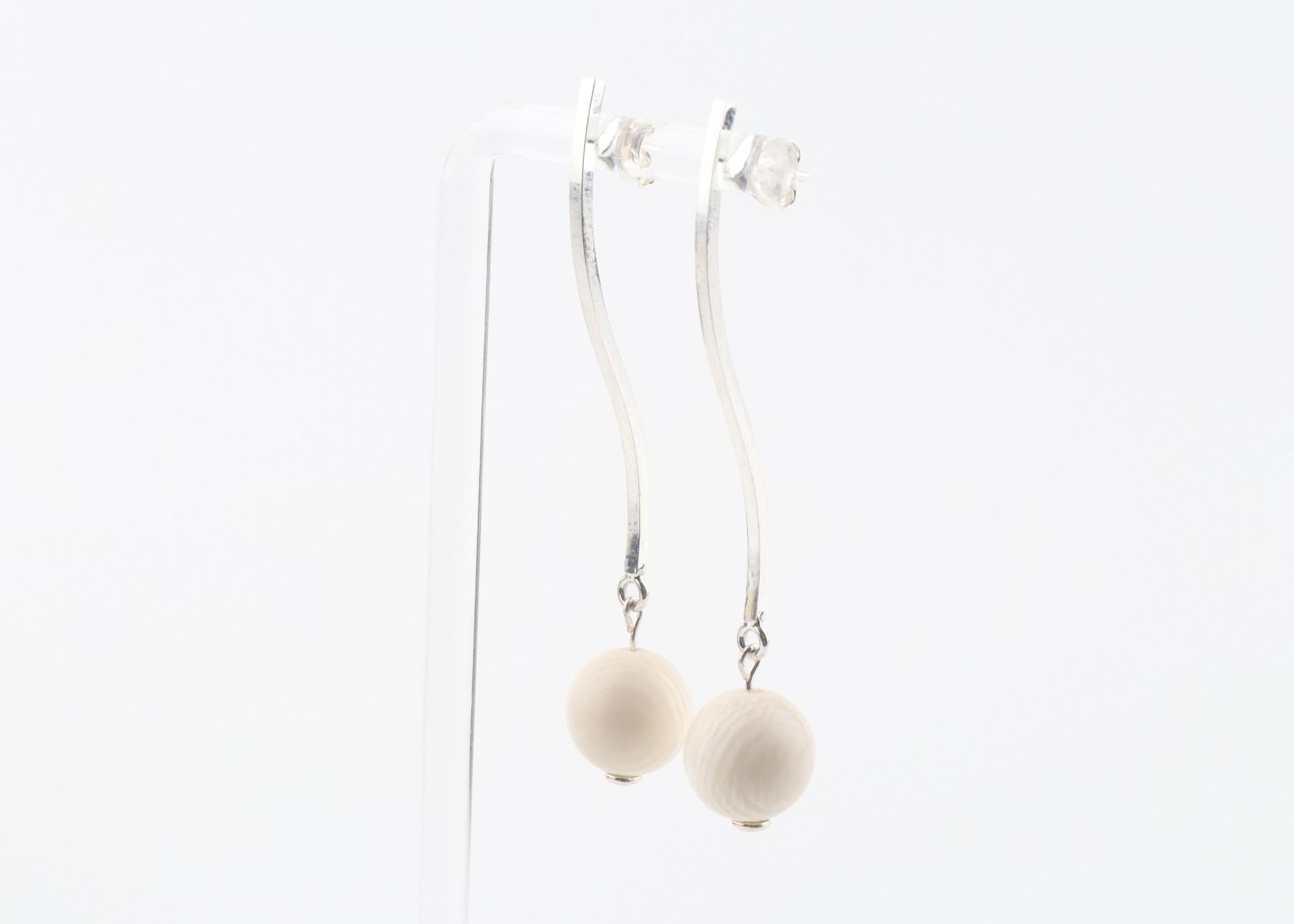 The Wave Mammoth Ivory Earrings