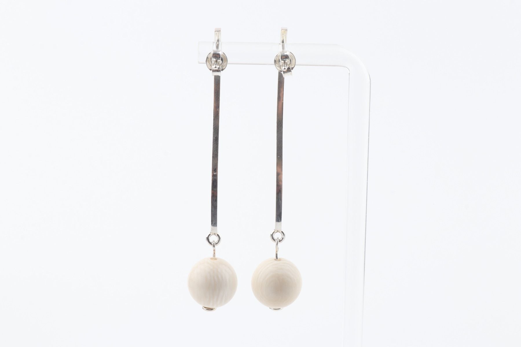 The Wave Mammoth Ivory Earrings