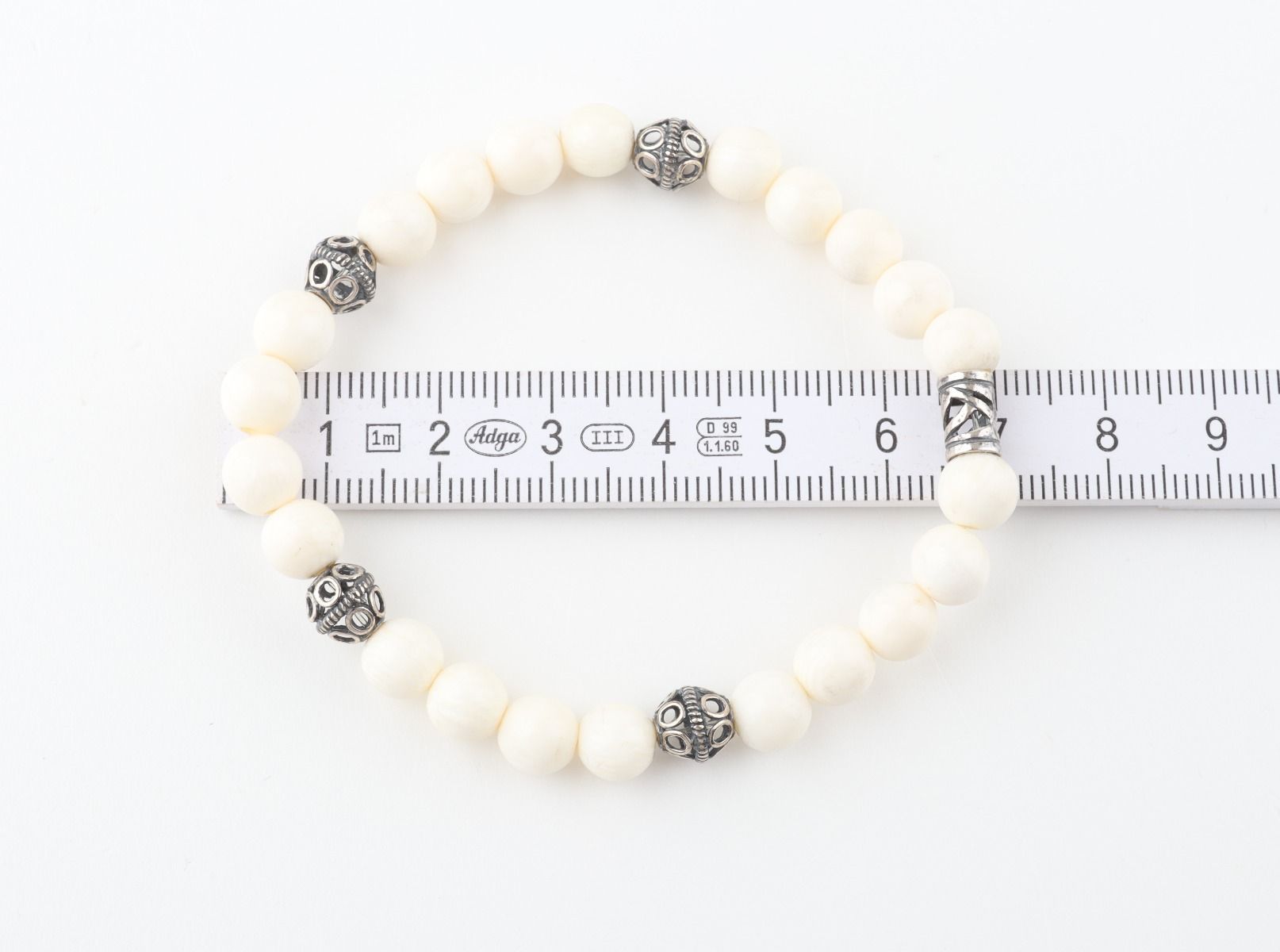 Mammoth Ivory & Sterling Silver Bracelet