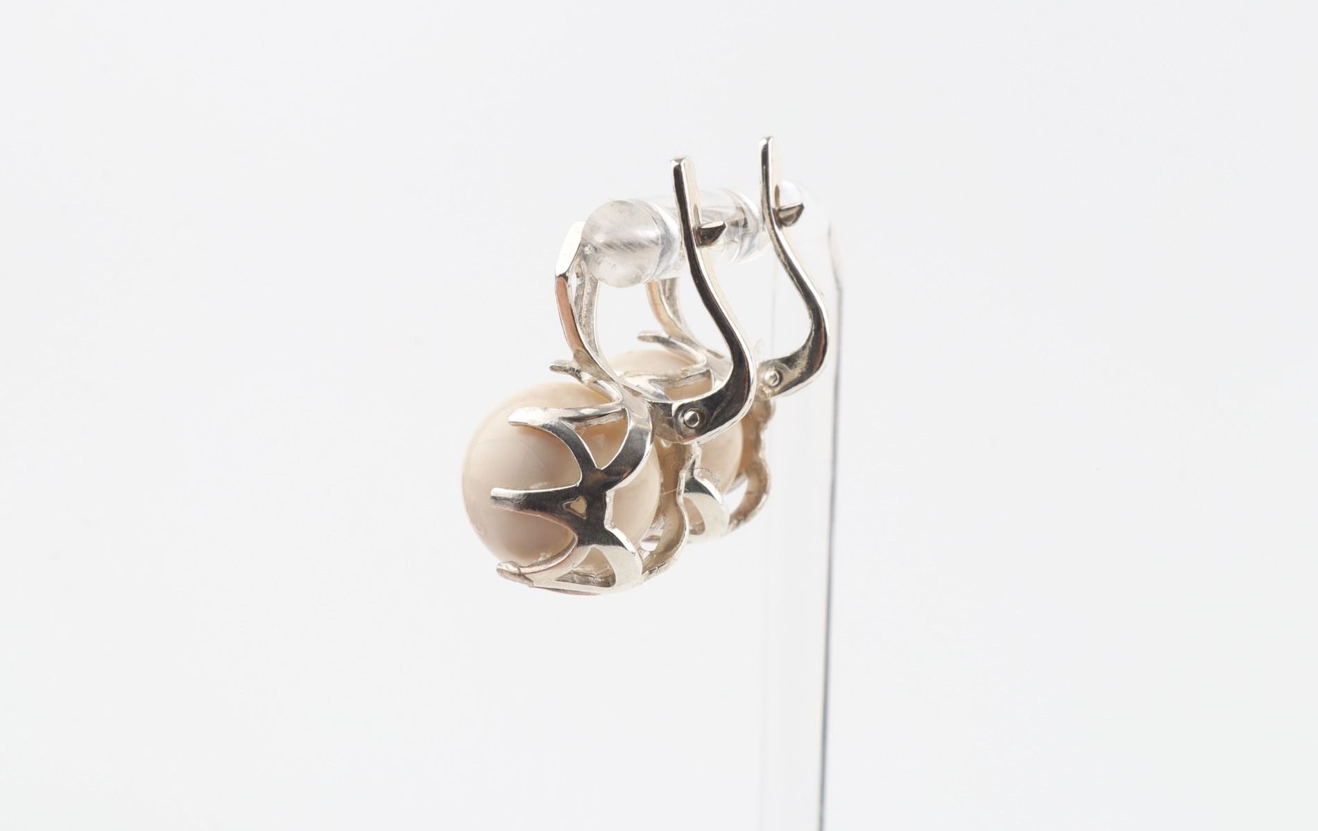 Mammoth Ivory & Silver Earrings