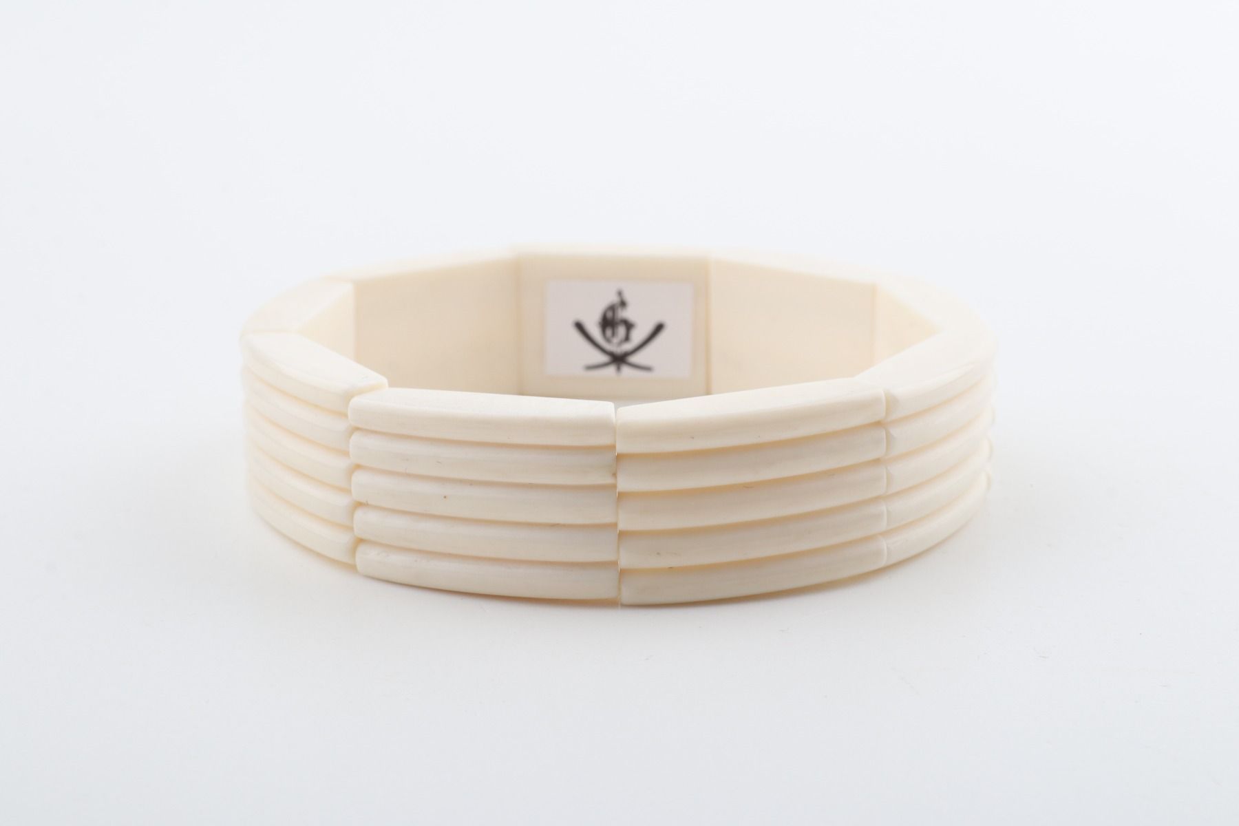 White mammoth ivory bracelet