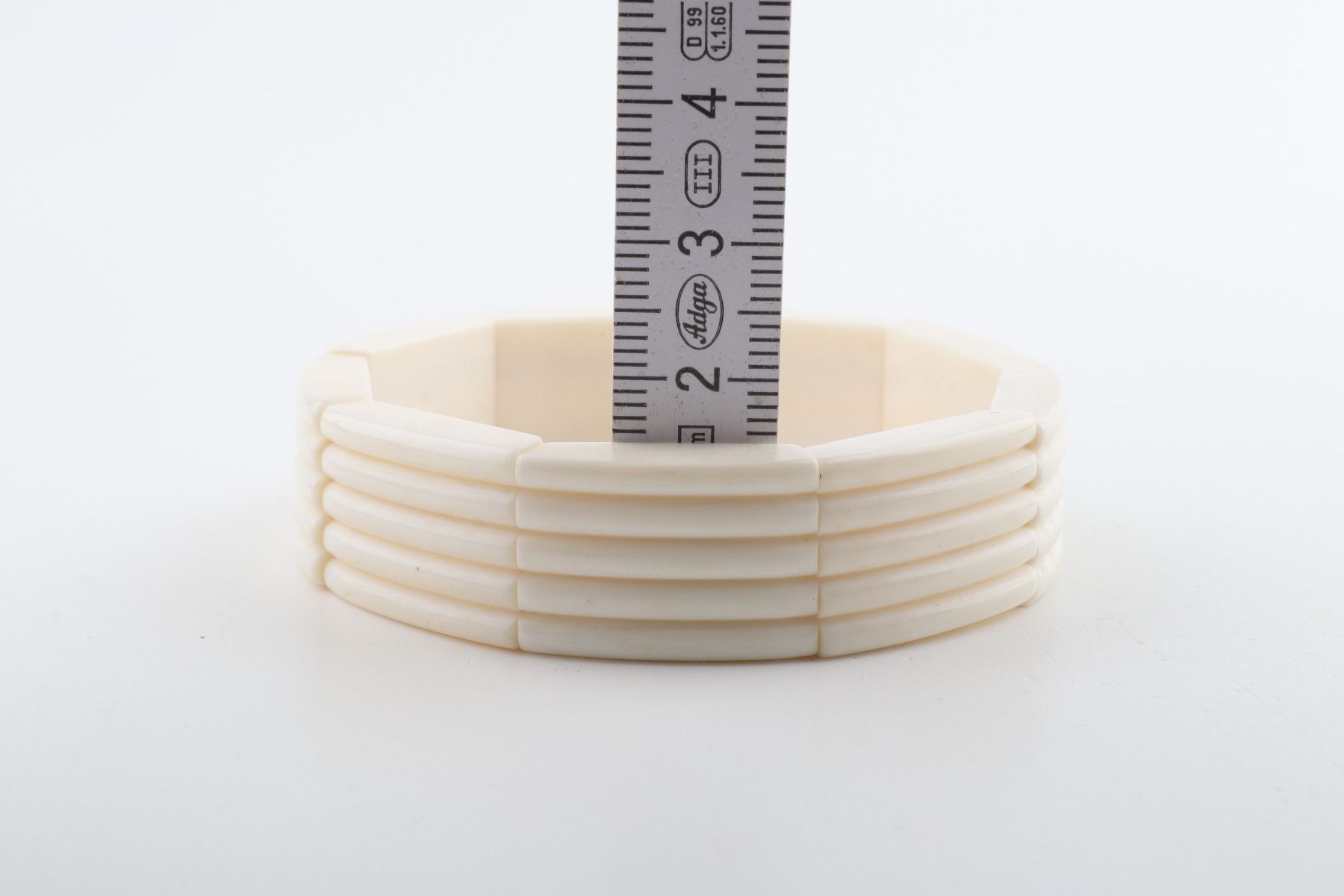 White mammoth ivory bracelet