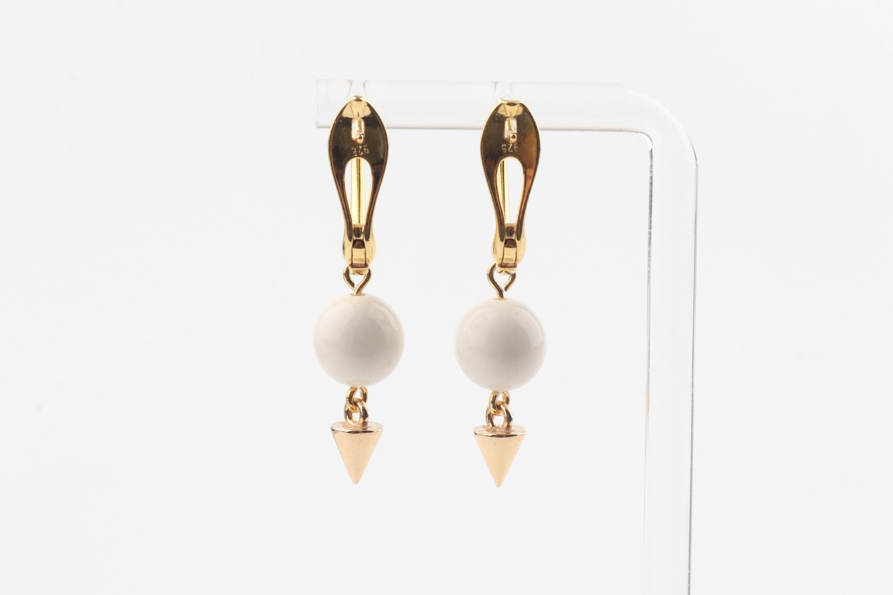 Pyramid Mammoth Ivory Earrings