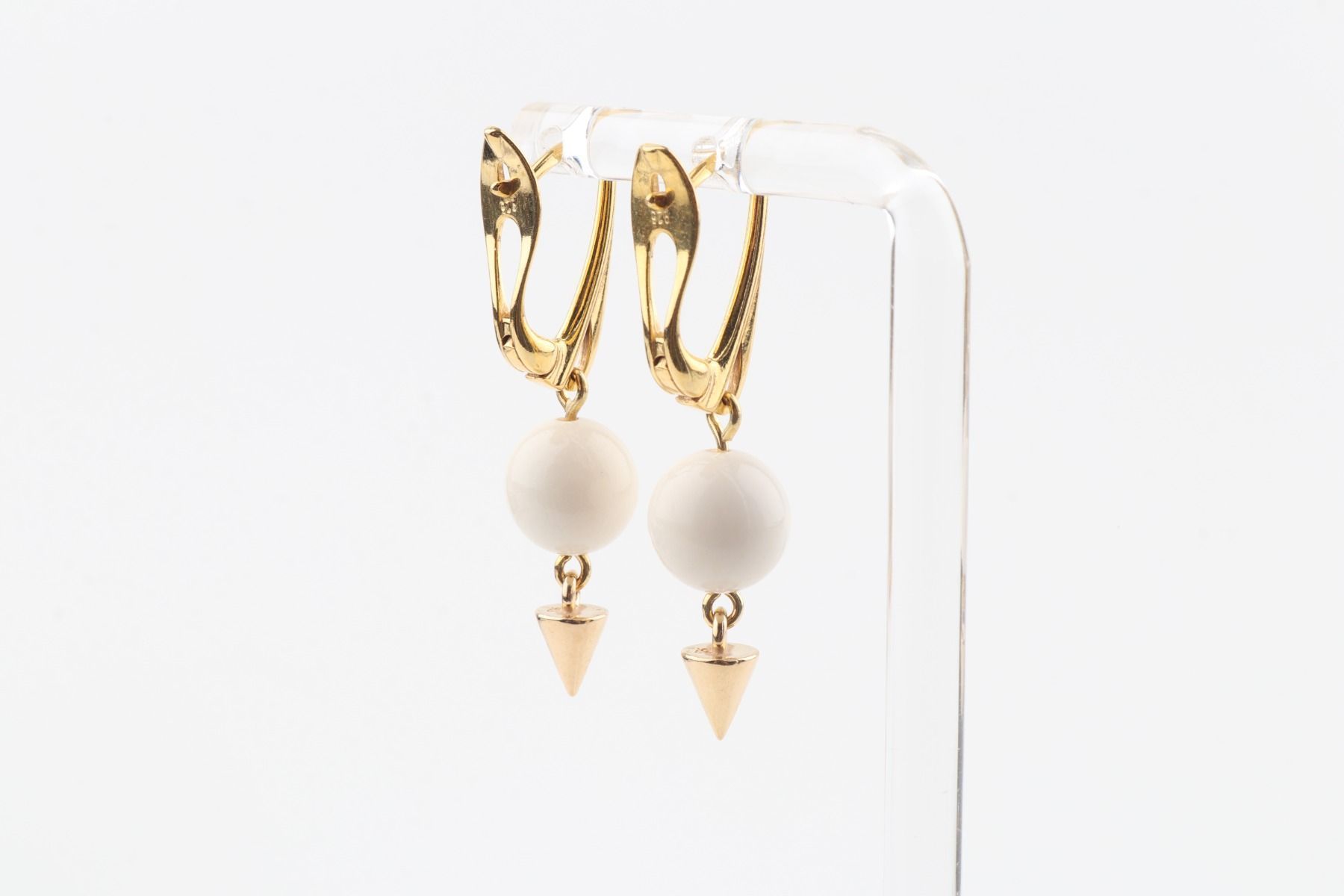 Pyramid Mammoth Ivory Earrings