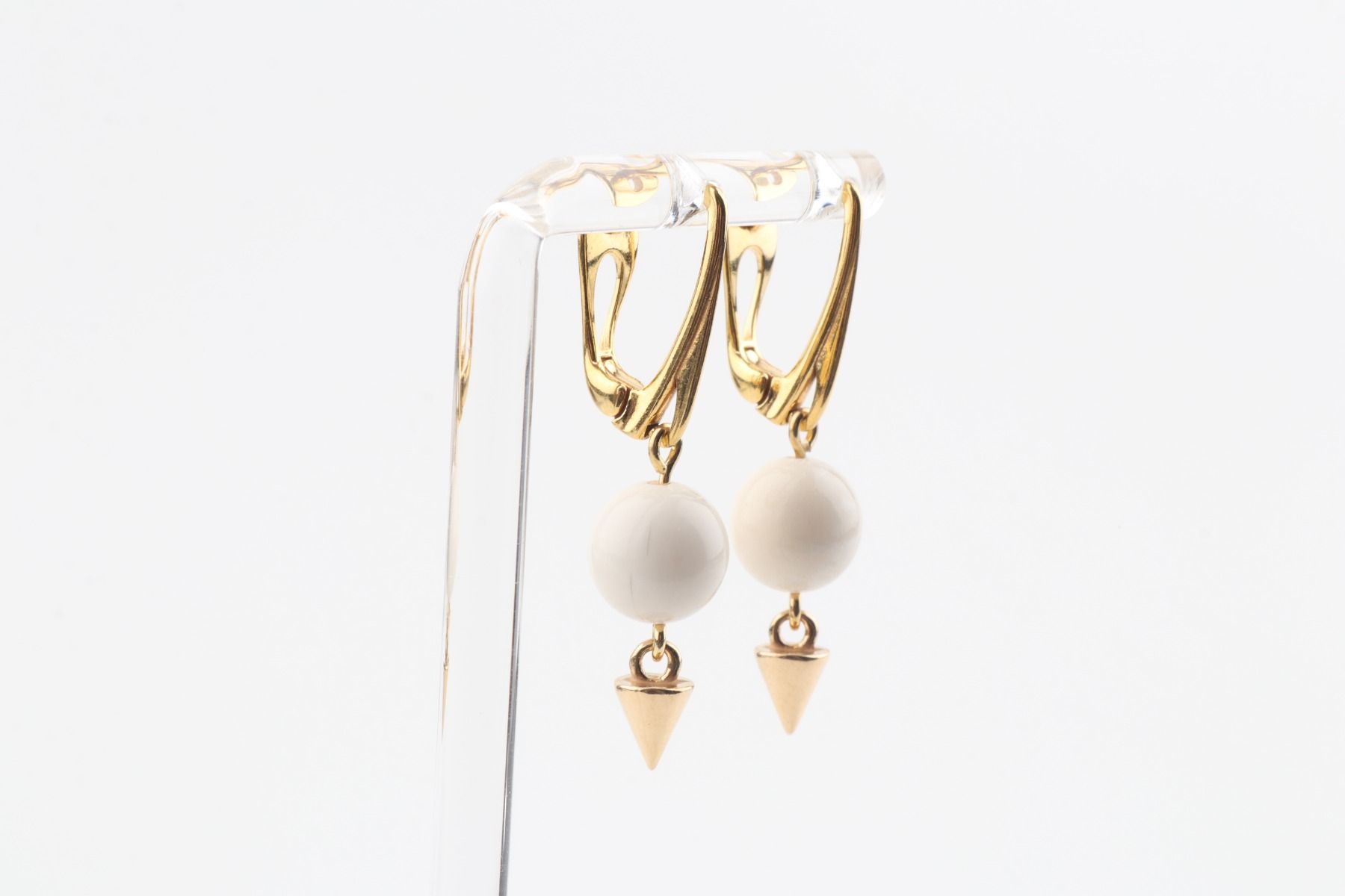 Pyramid Mammoth Ivory Earrings