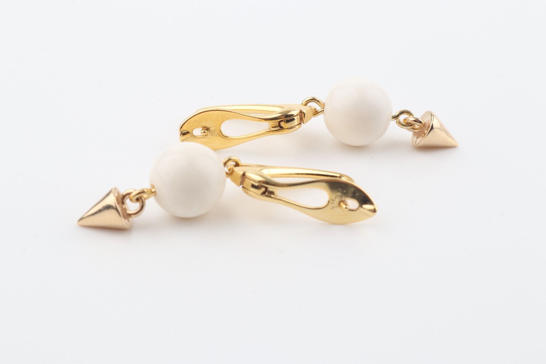 Pyramid Mammoth Ivory Earrings