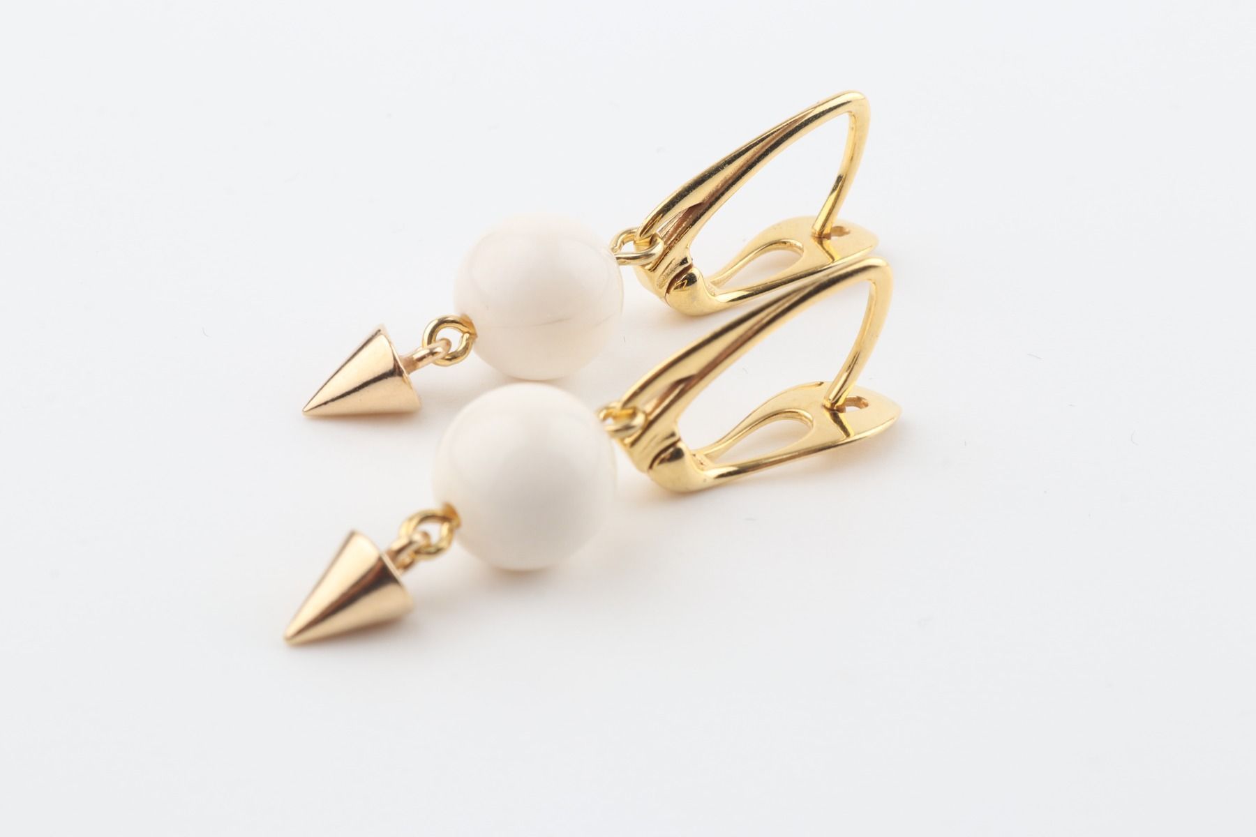 Pyramid Mammoth Ivory Earrings