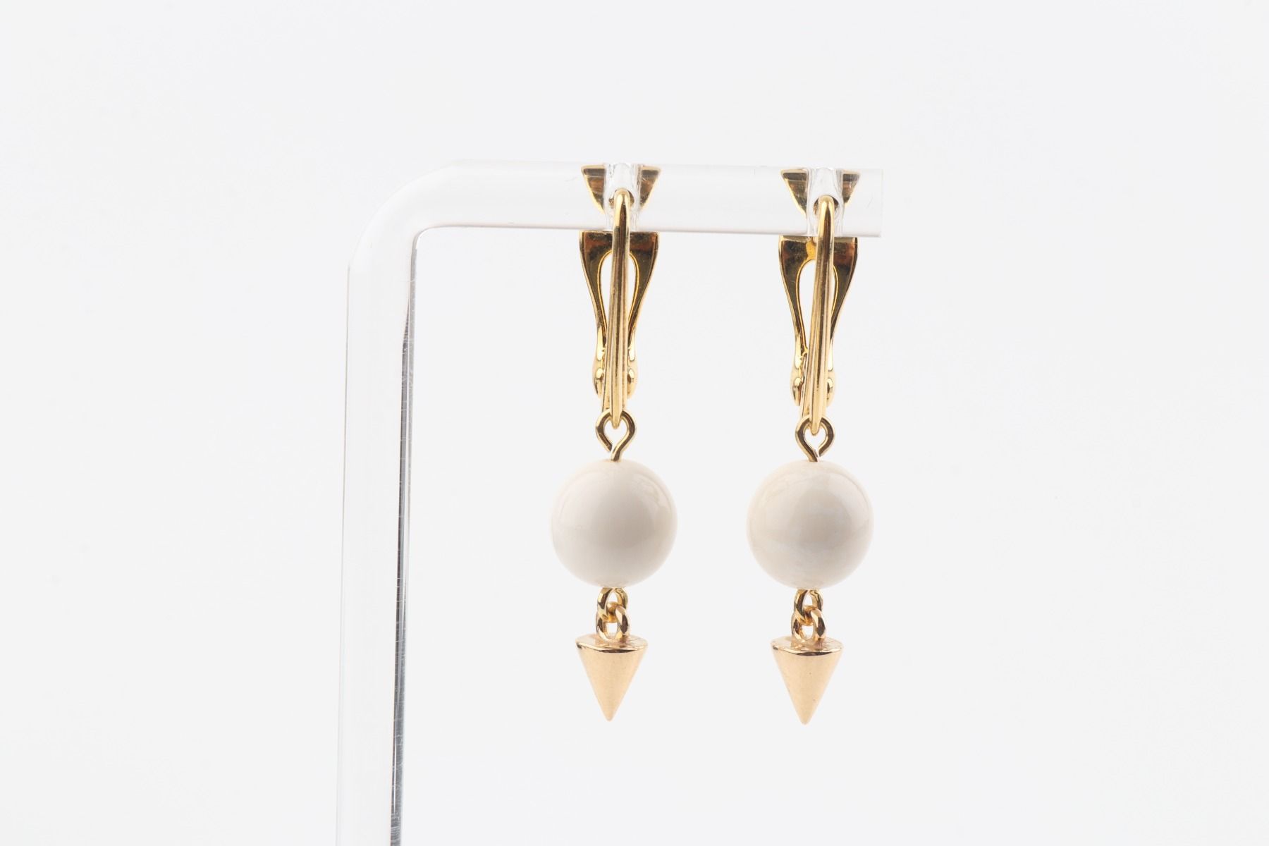 Pyramid Mammoth Ivory Earrings