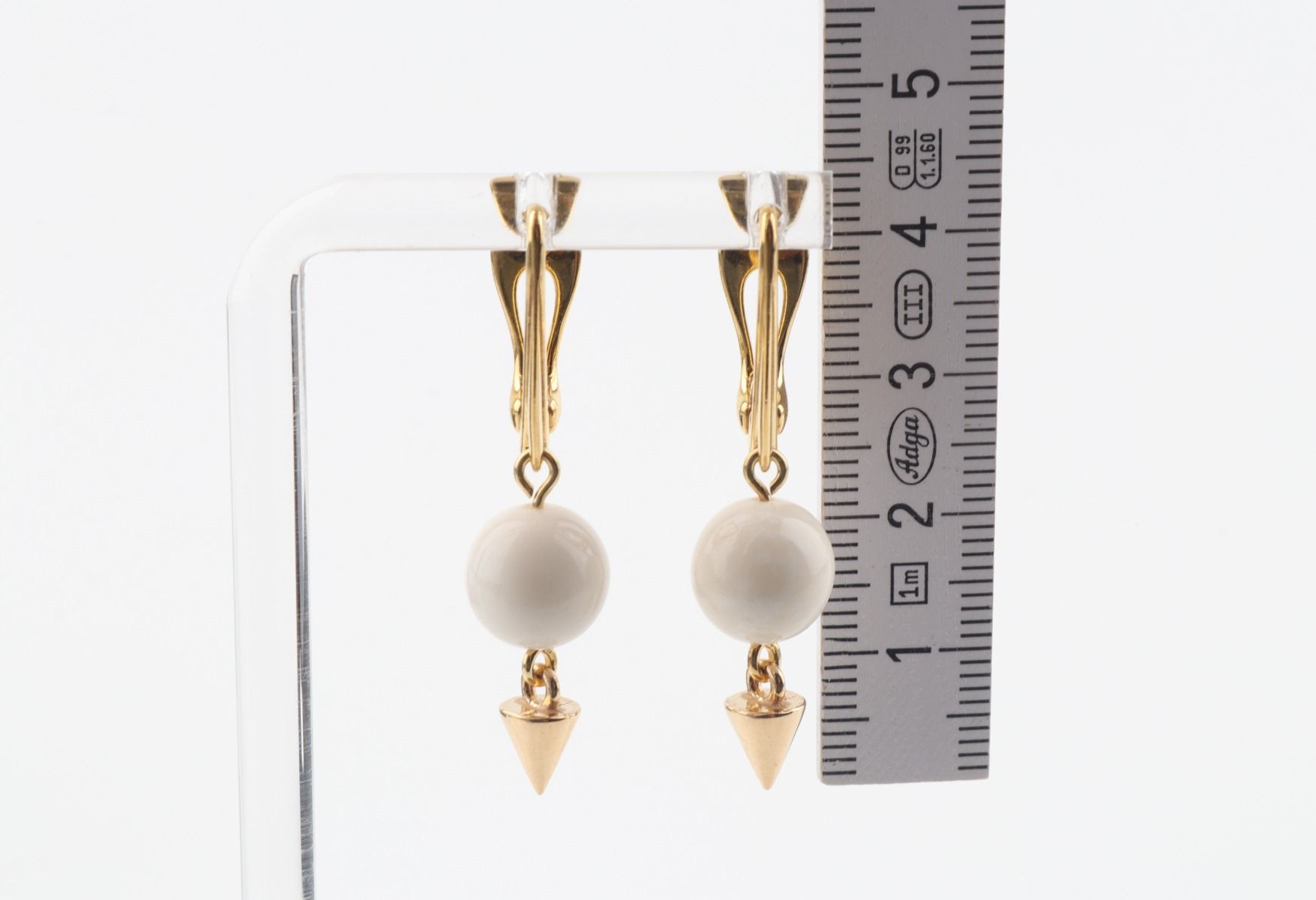 Pyramid Mammoth Ivory Earrings