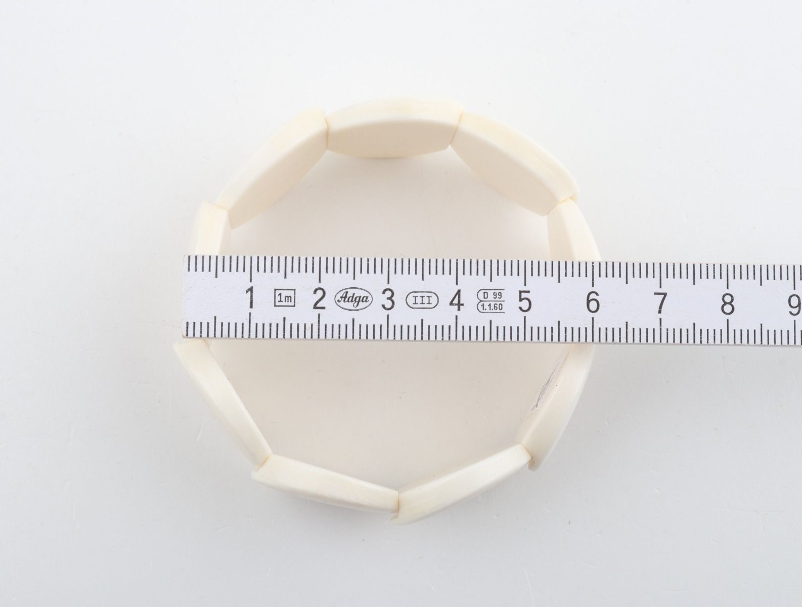 White mammoth ivory bracelet