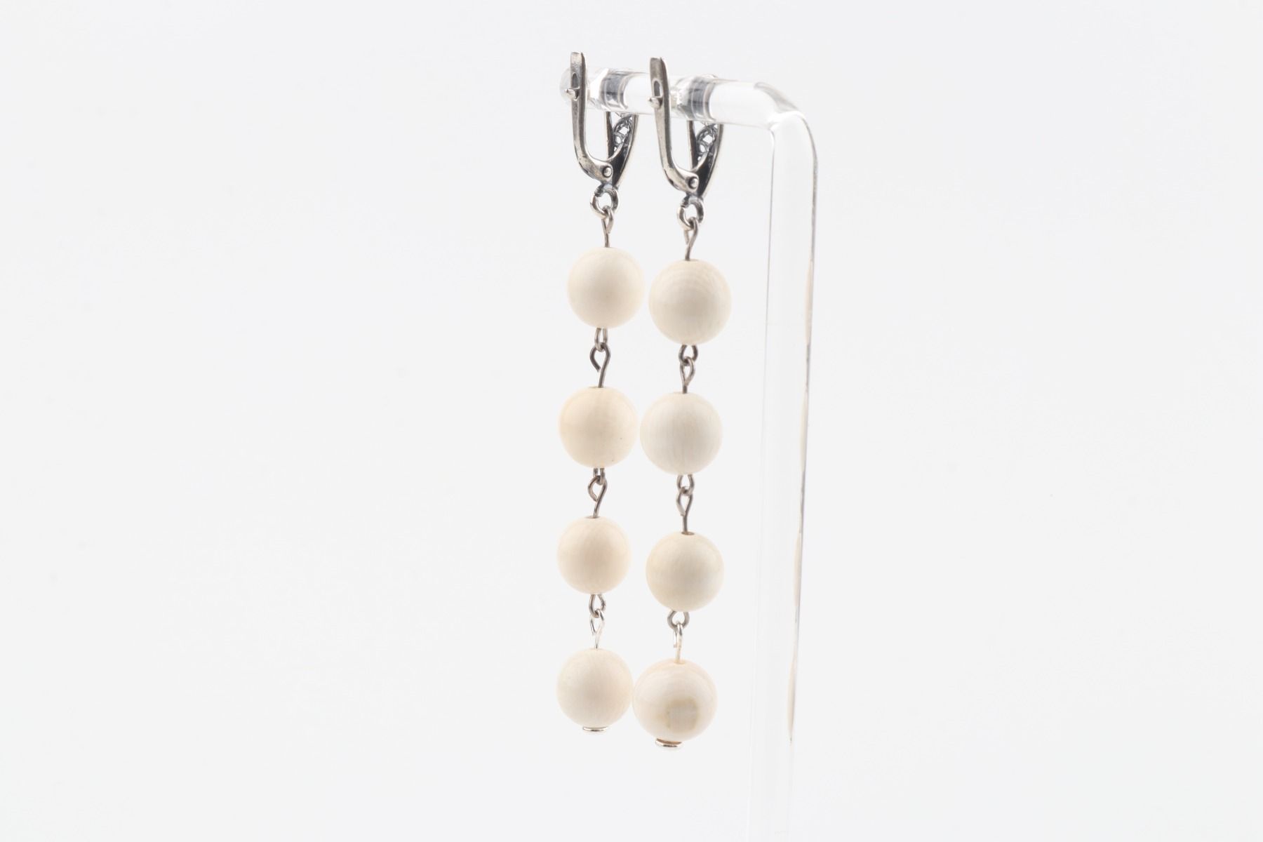 Long Dangle Mammoth Ivory Earrings