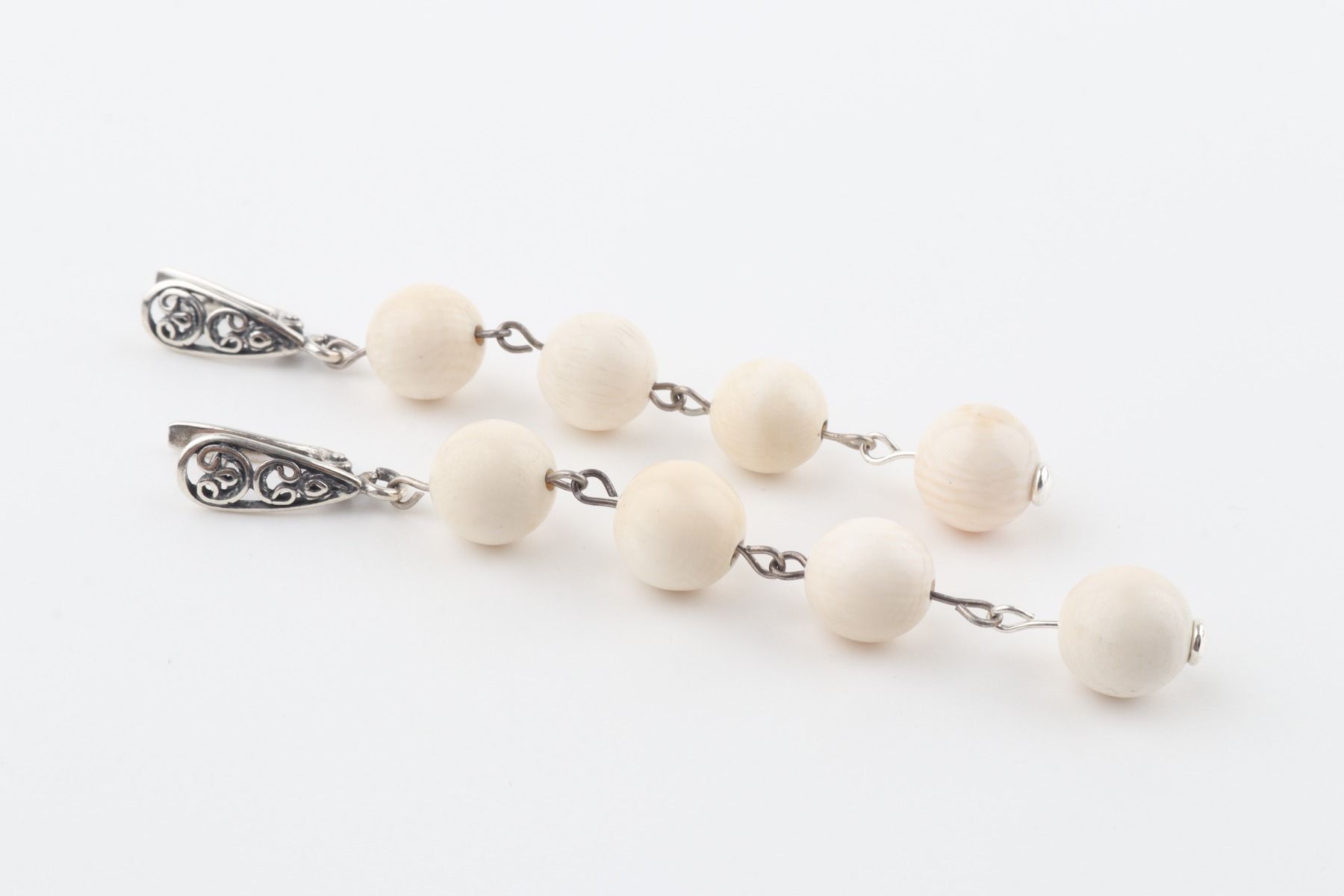 Long Dangle Mammoth Ivory Earrings