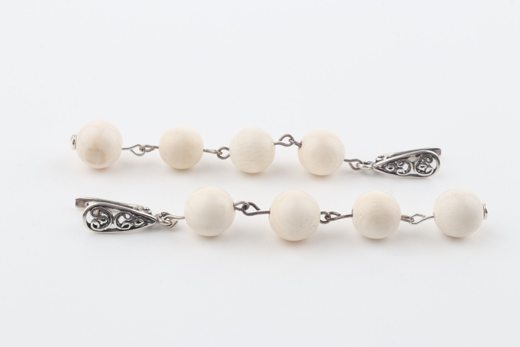 Long Dangle Mammoth Ivory Earrings