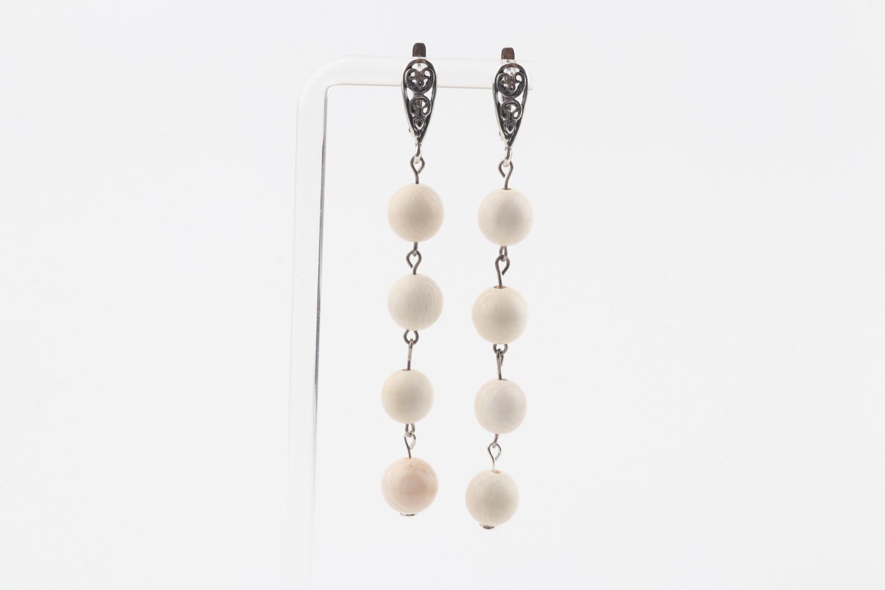 Long Dangle Mammoth Ivory Earrings