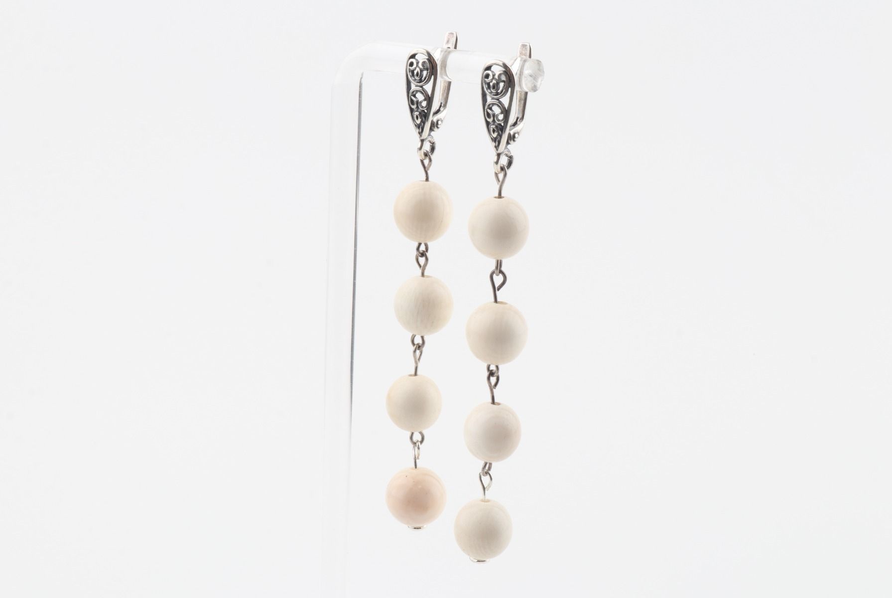 Long Dangle Mammoth Ivory Earrings