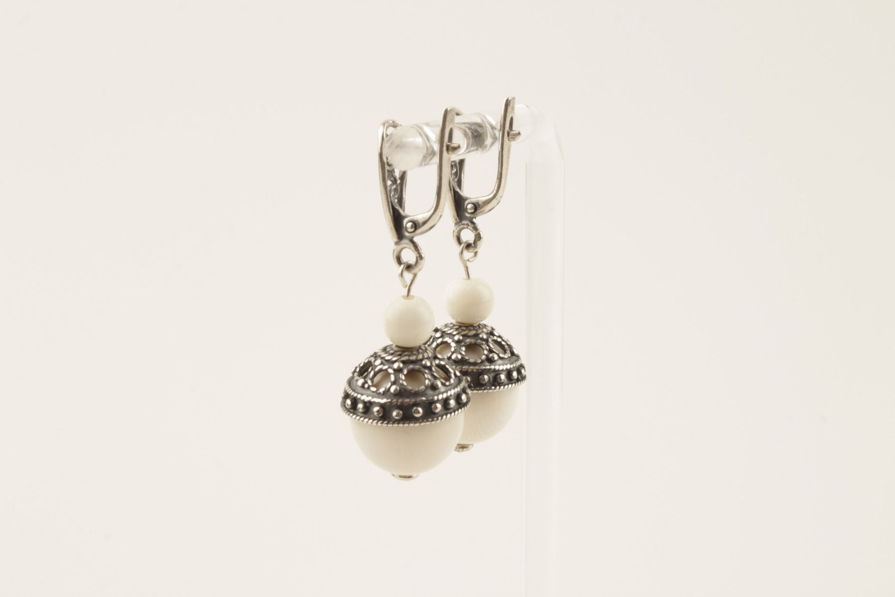 Eternal Filigree Mammoth Ivory Earrings