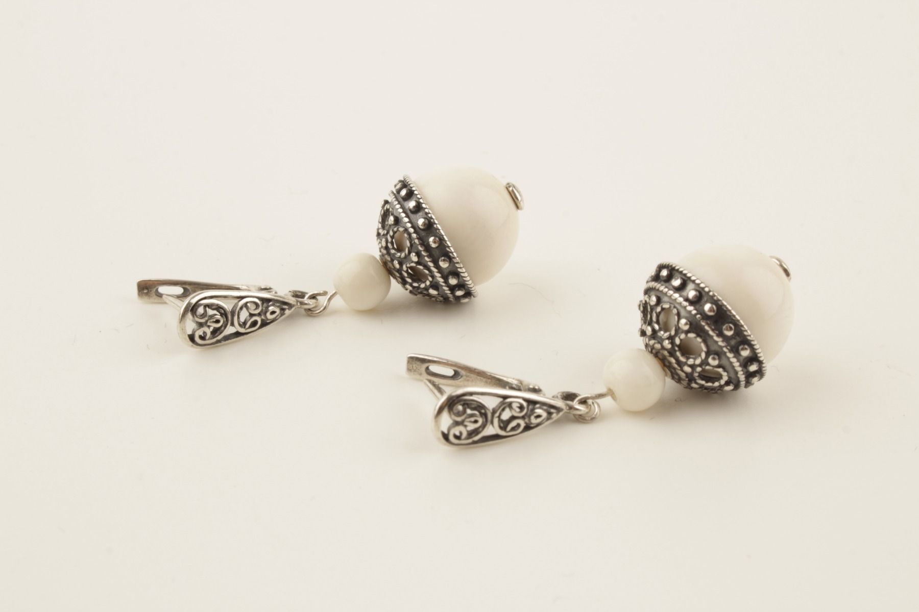 Eternal Filigree Mammoth Ivory Earrings