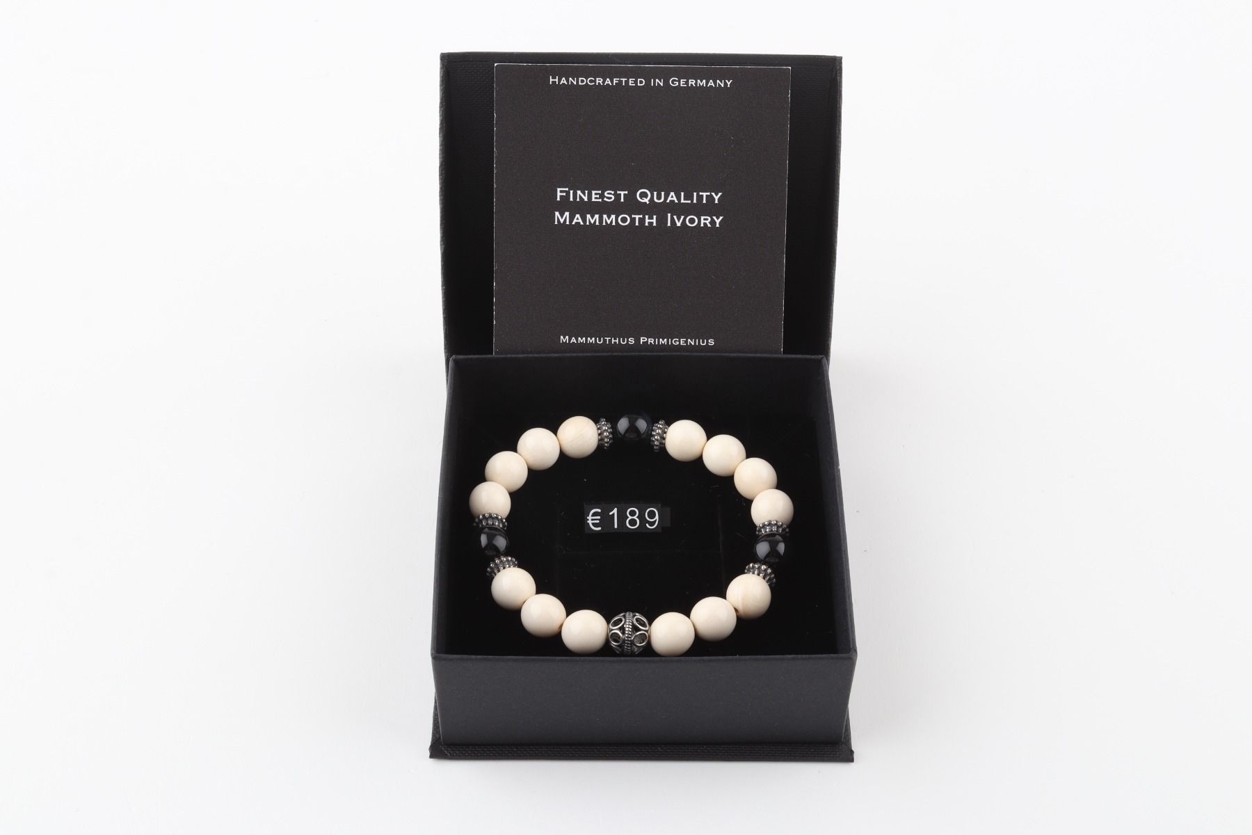 Mammoth Ivory & Falcon's Eye Bracelet