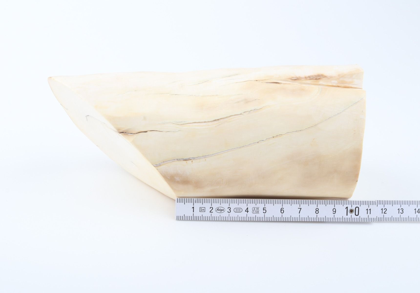 Round mammoth ivory piece