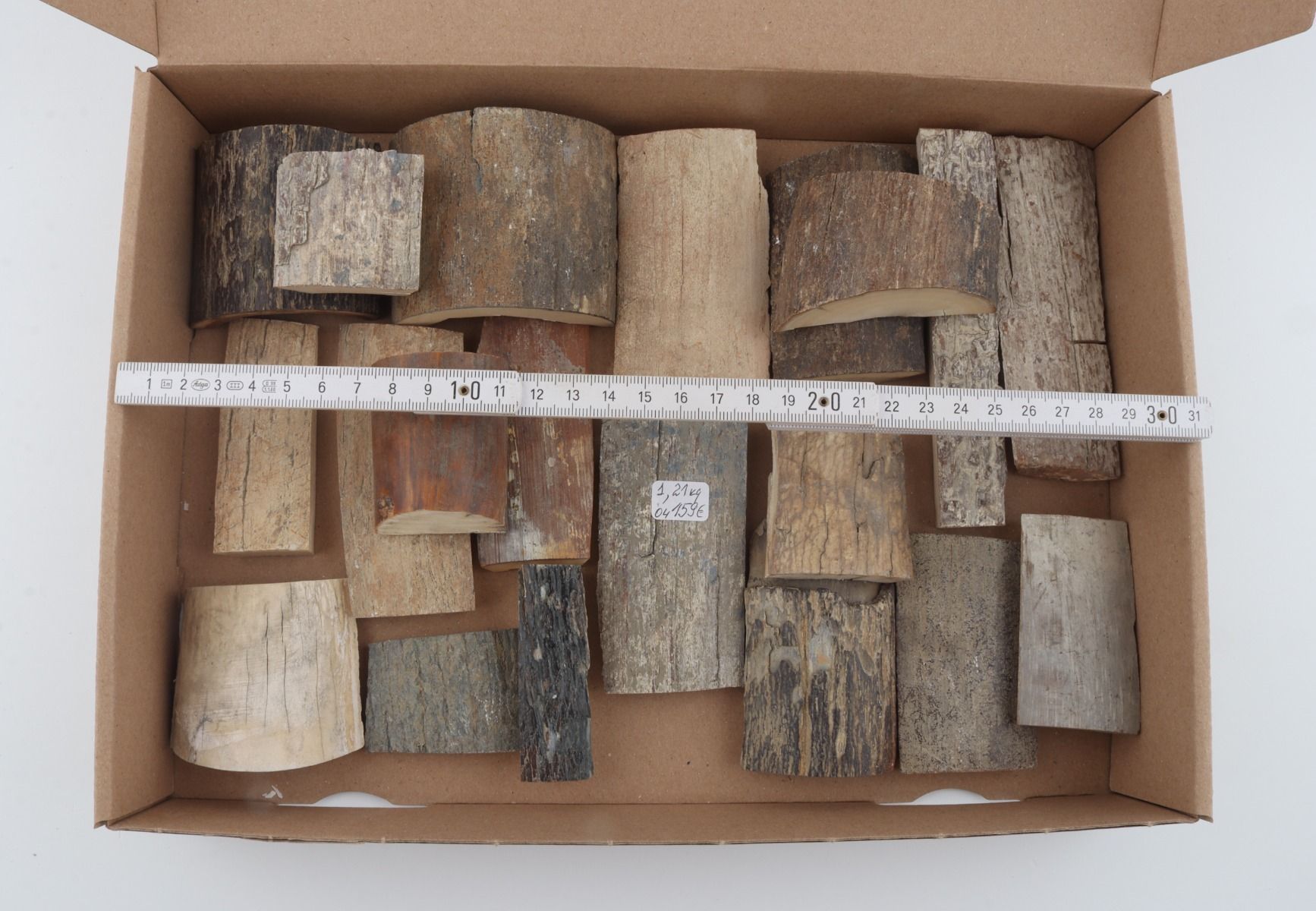 Raw mammoth bark pieces