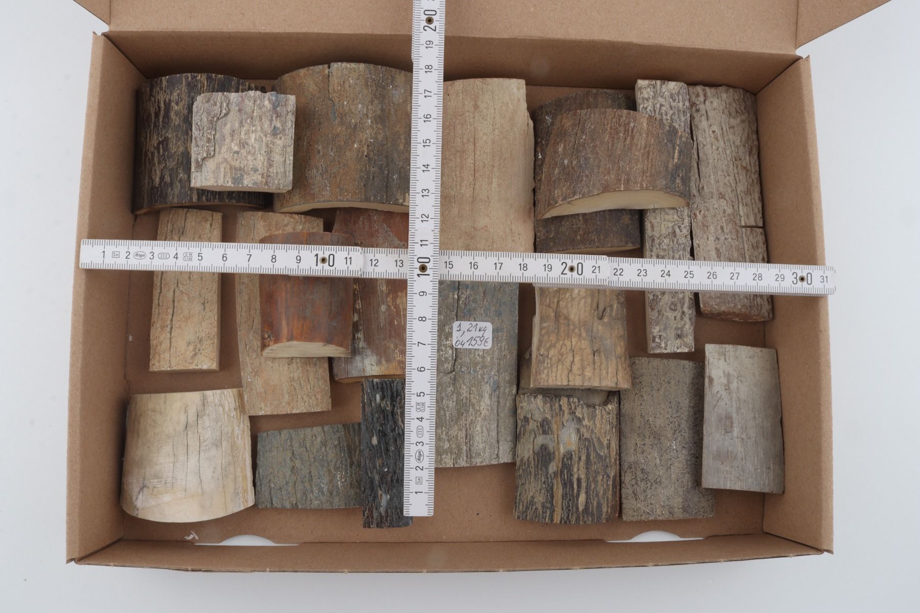 Raw mammoth bark pieces