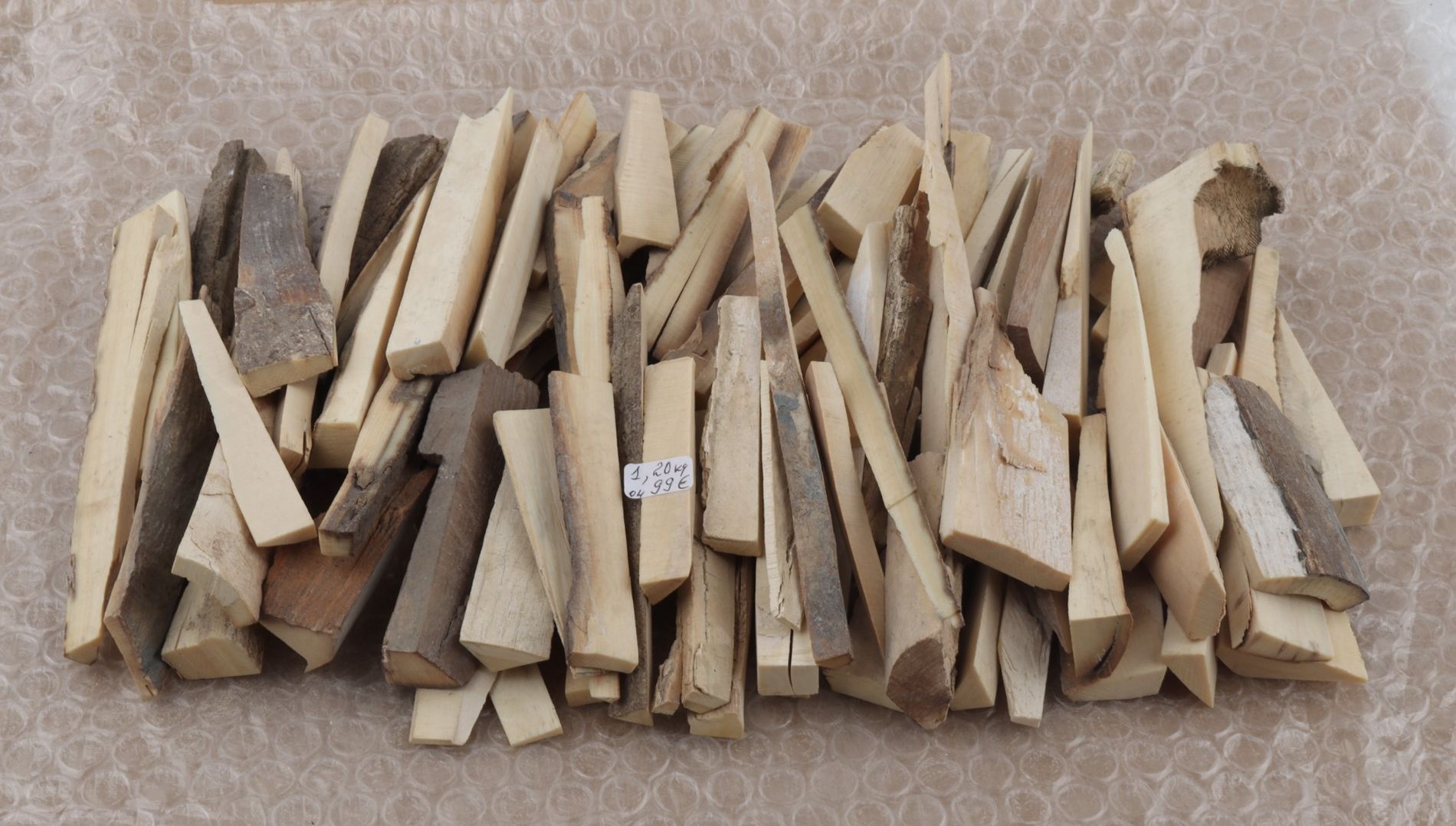 Raw mammoth ivory offcuts