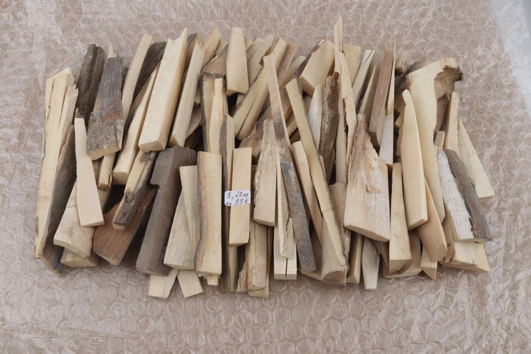Raw mammoth ivory offcuts