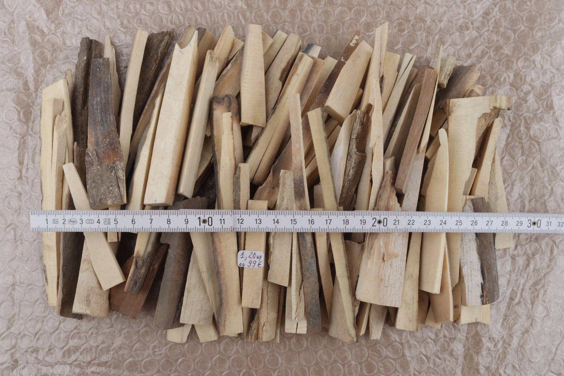 Raw mammoth ivory offcuts