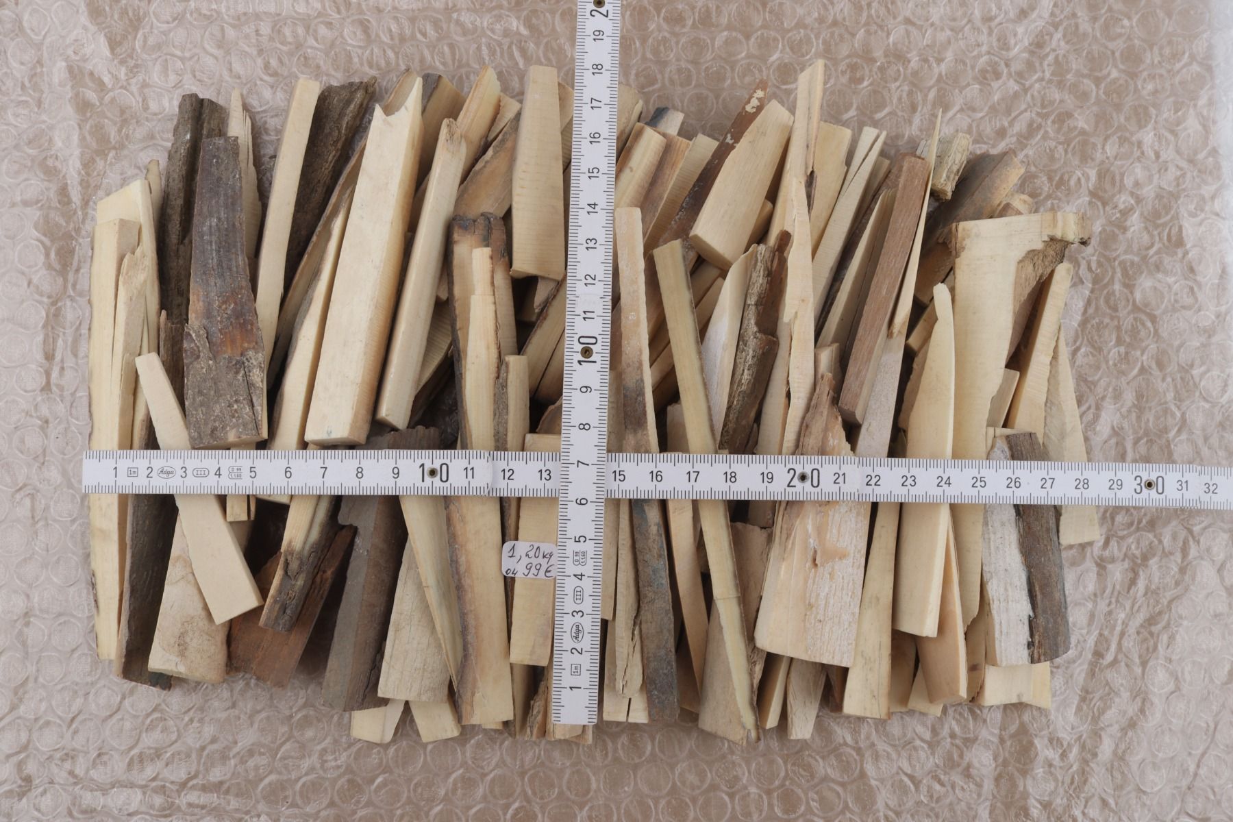 Raw mammoth ivory offcuts