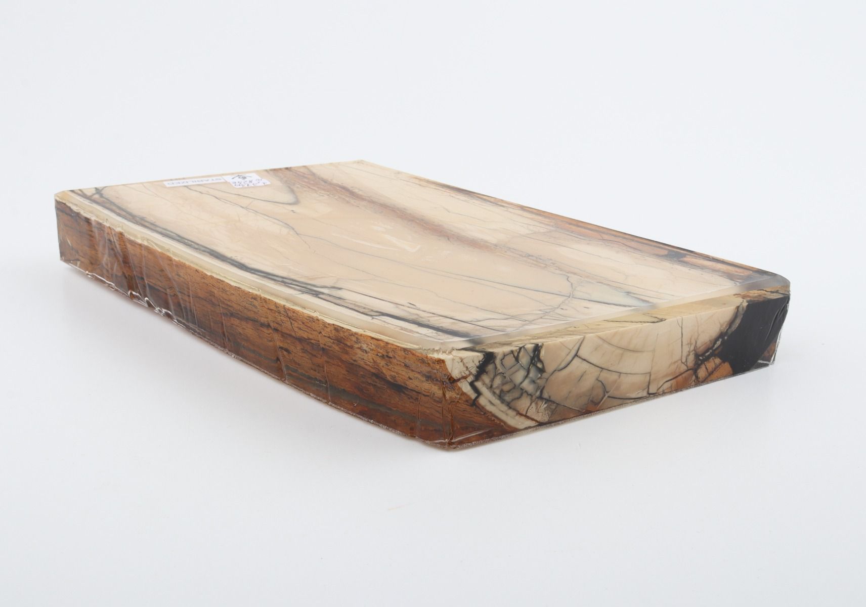 Stabilized mammoth ivory slab