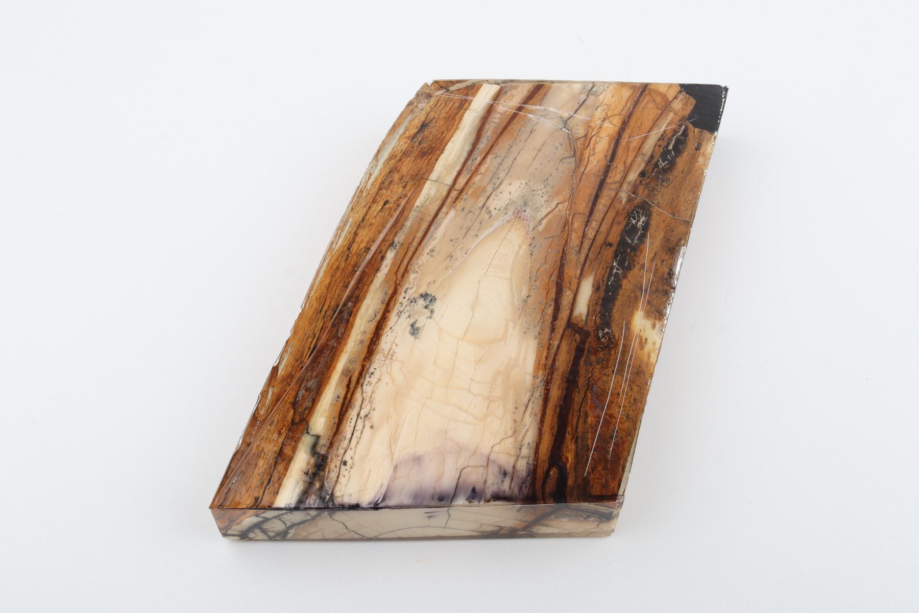 Stabilized mammoth ivory slab