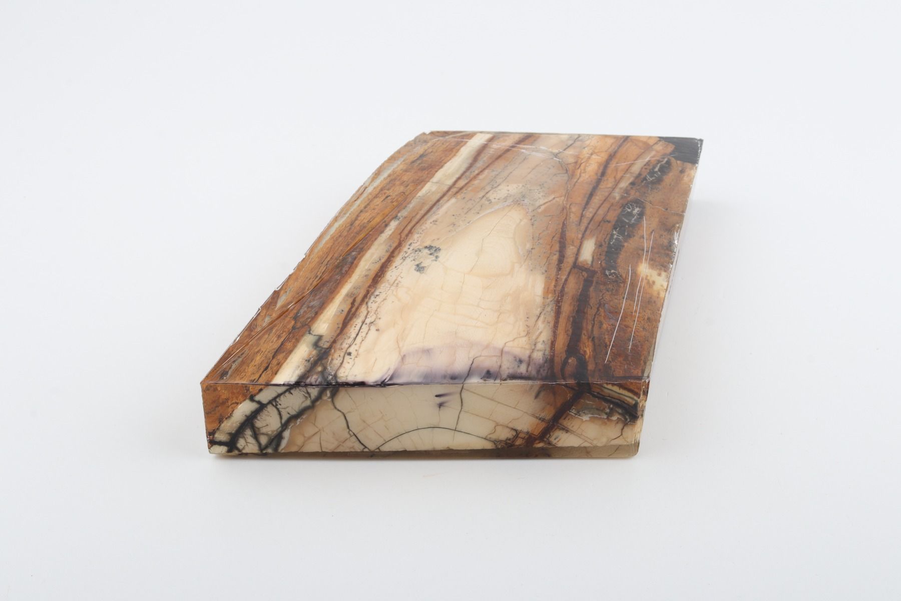 Stabilized mammoth ivory slab
