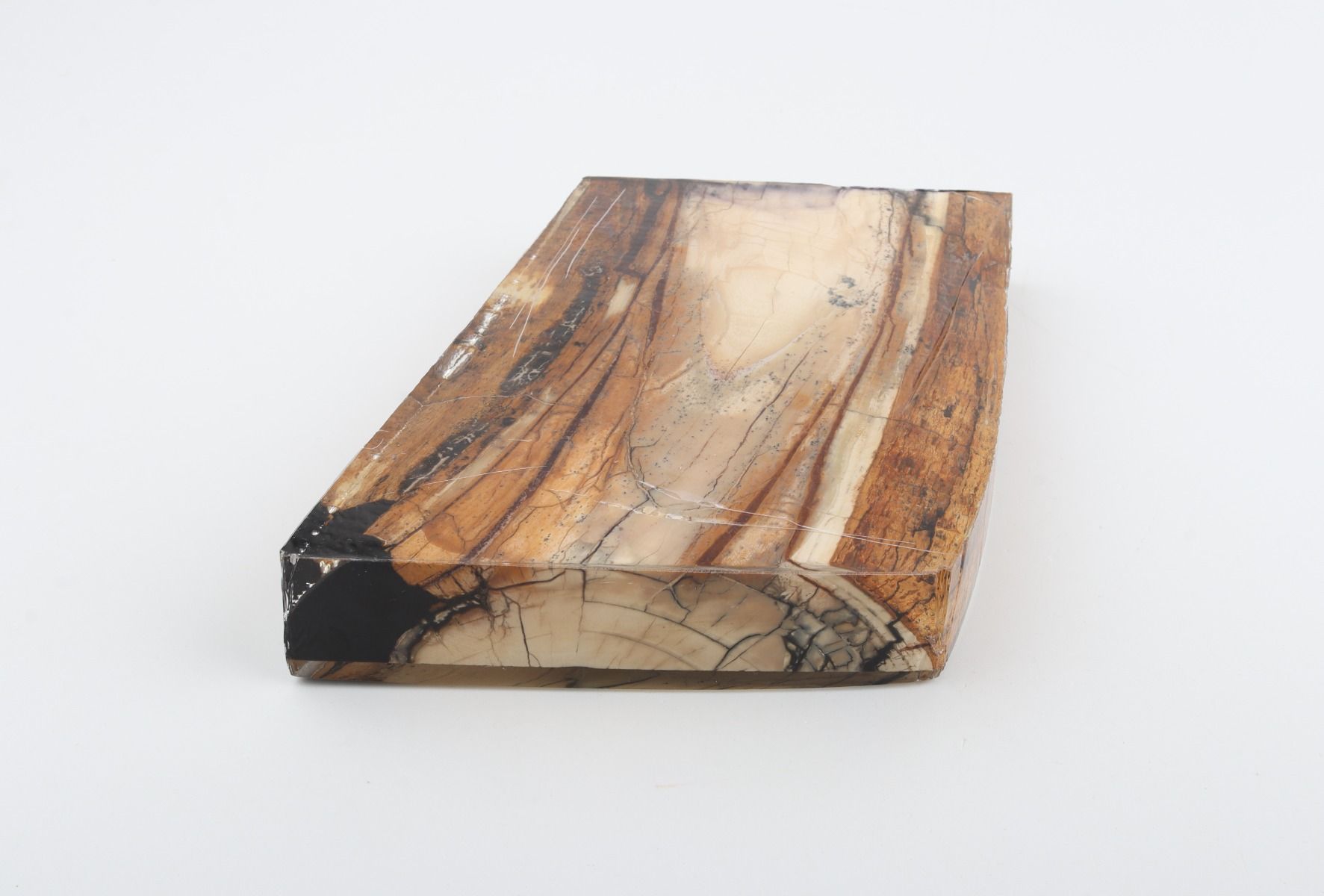 Stabilized mammoth ivory slab