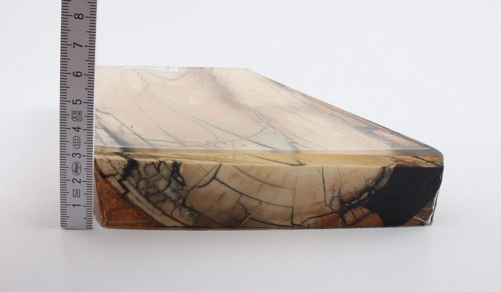 Stabilized mammoth ivory slab