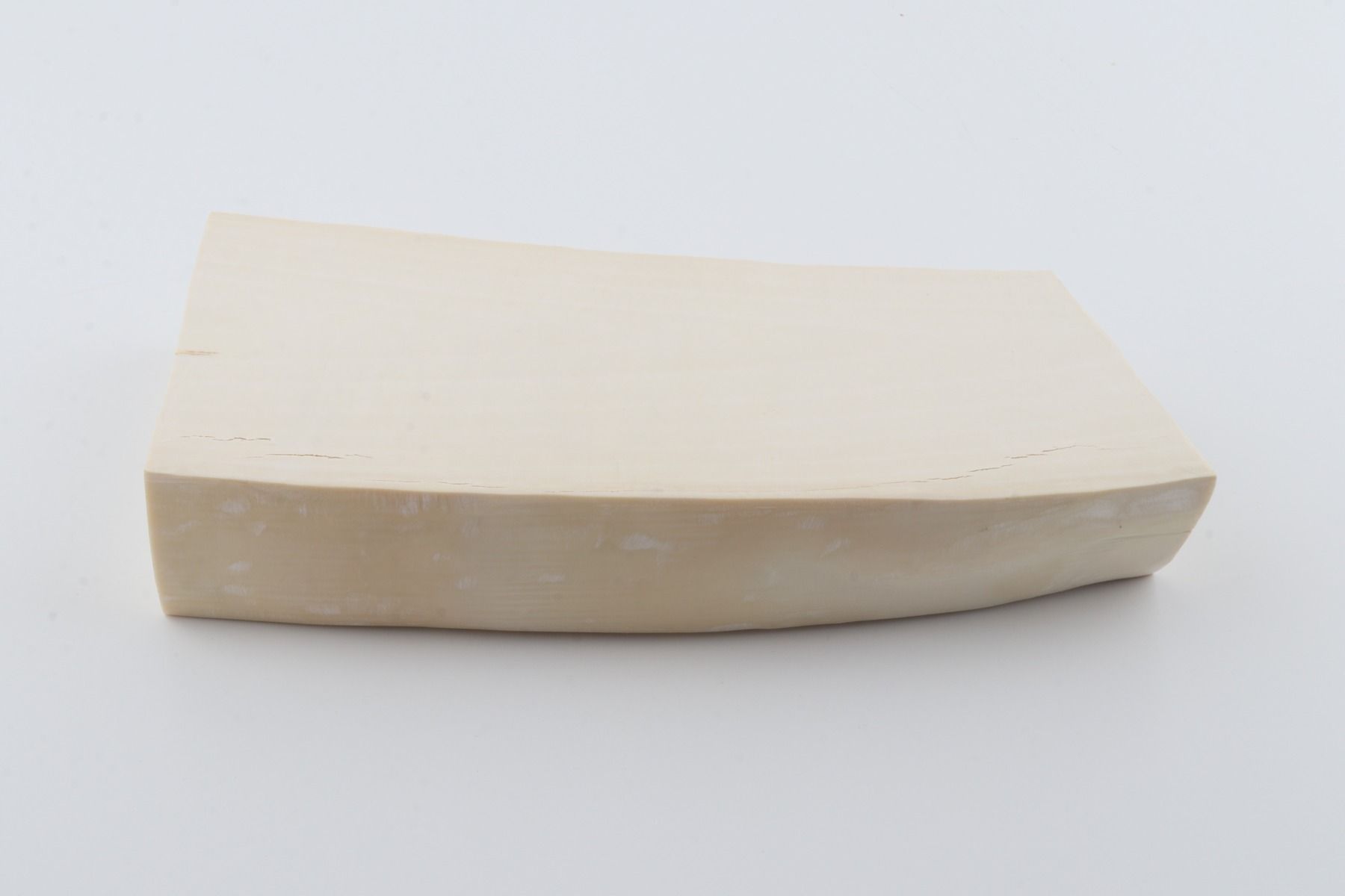 White mammoth ivory segment