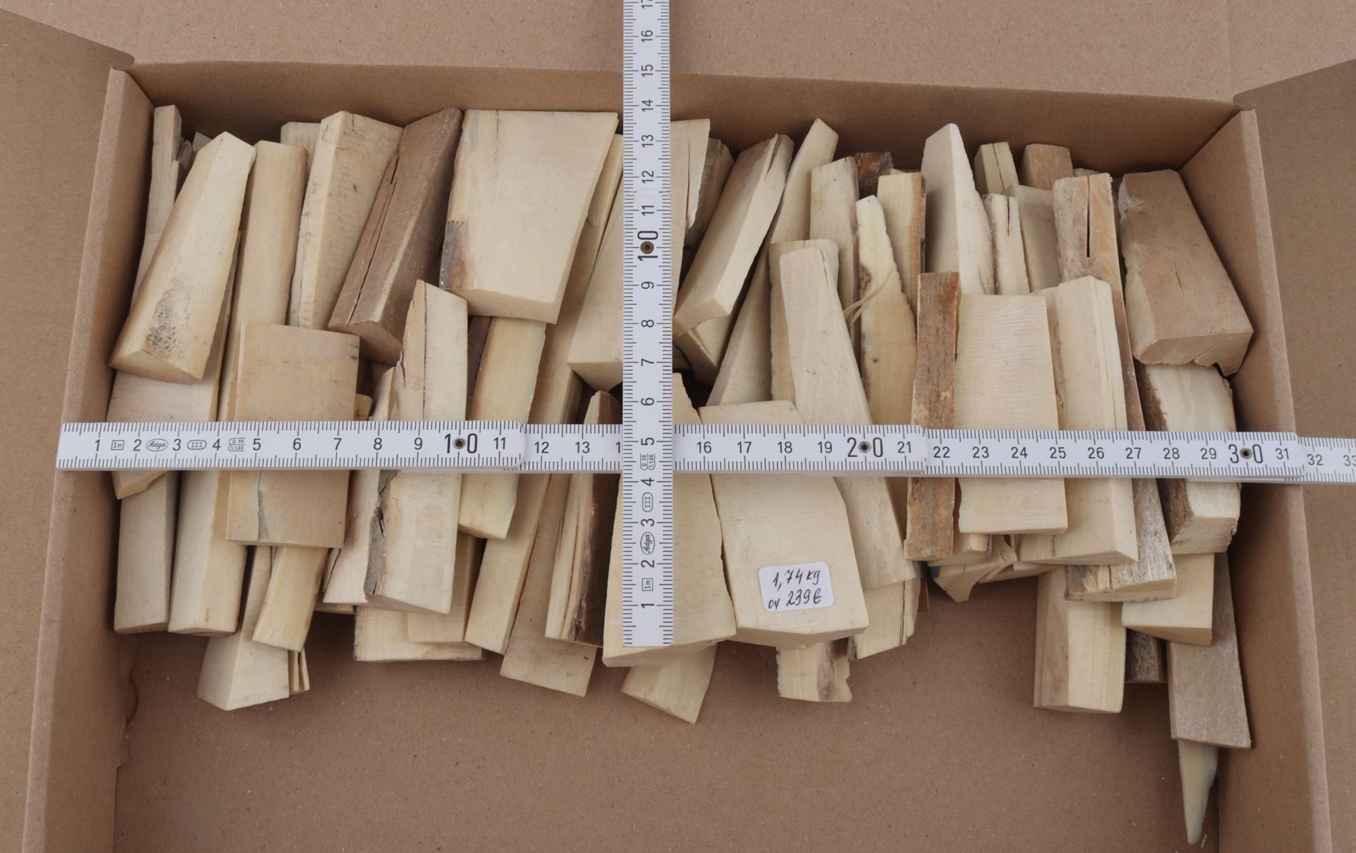 White mammoth ivory offcuts