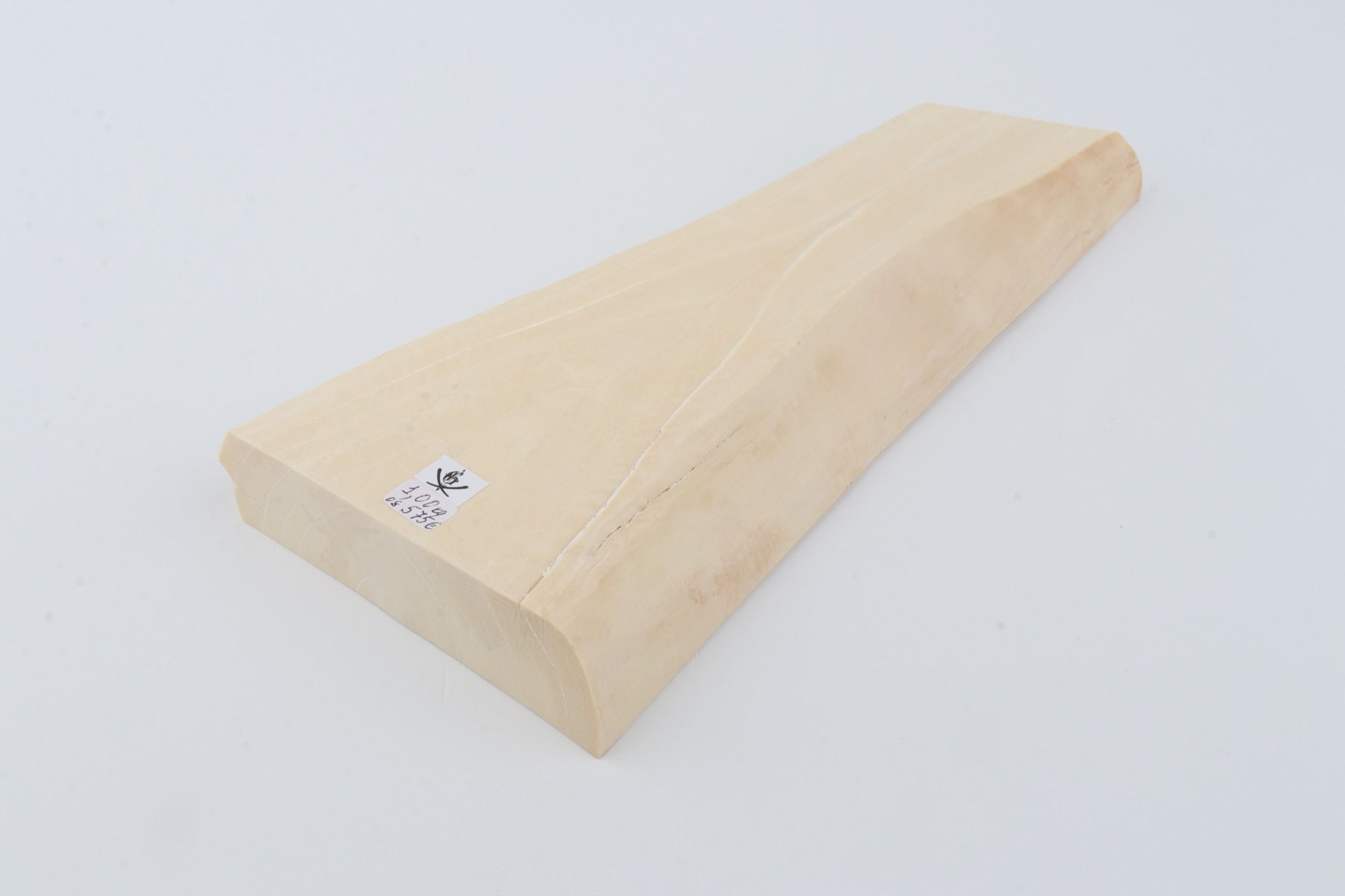 White mammoth ivory segment