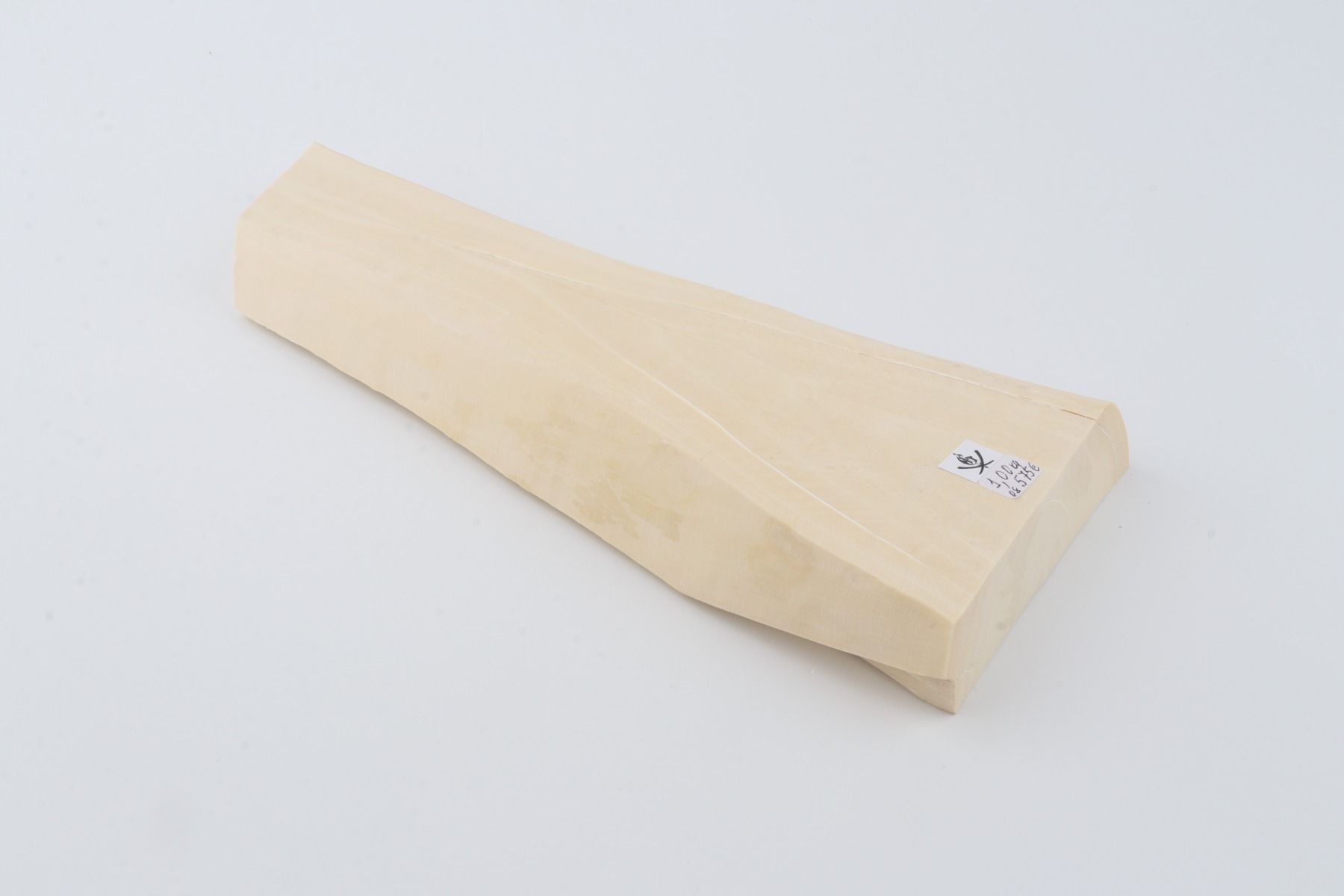 White mammoth ivory segment